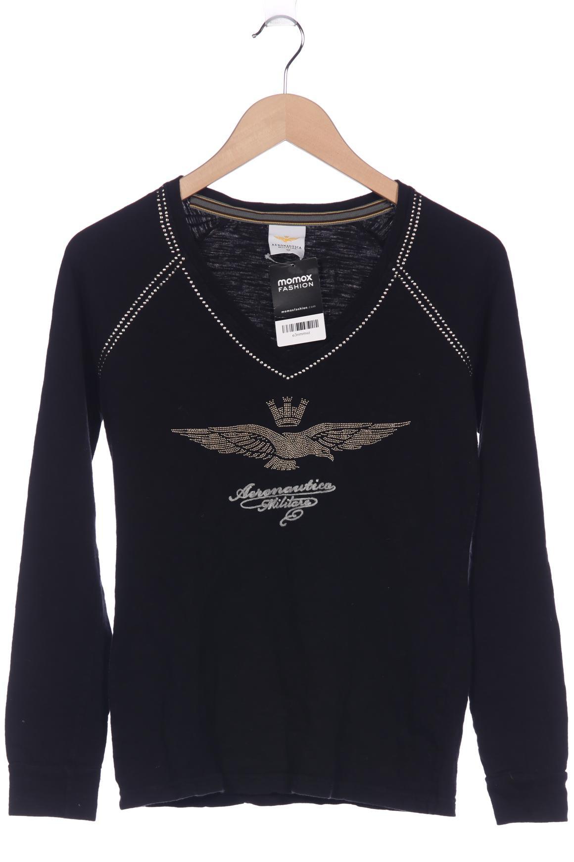 

Aeronautica Militare Damen Langarmshirt, schwarz, Gr. 36