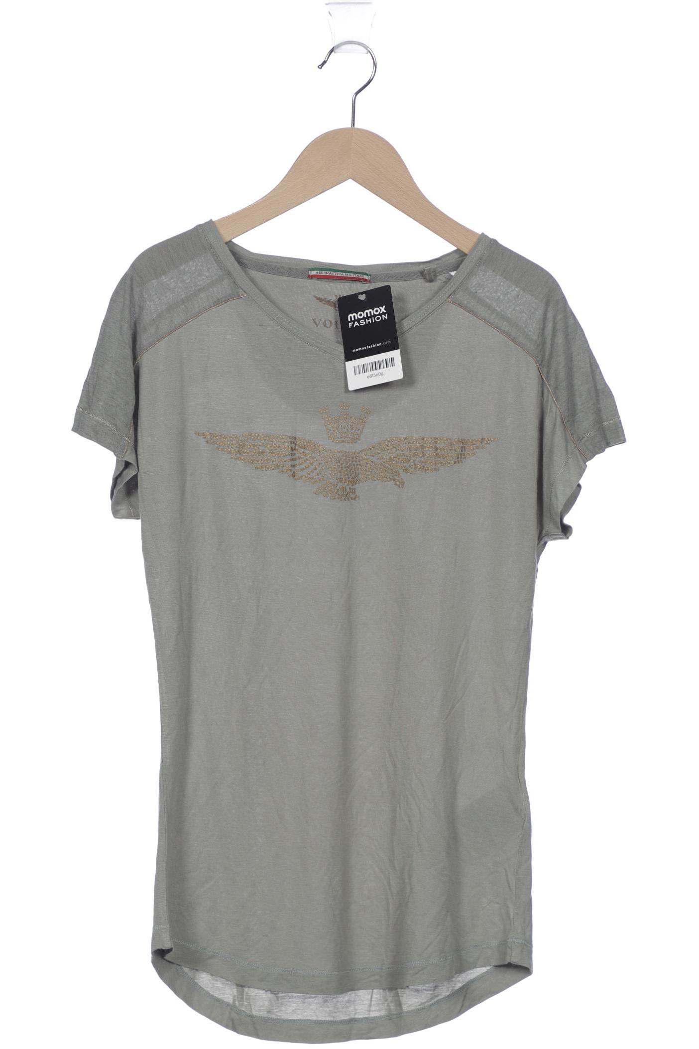 

Aeronautica Militare Damen T-Shirt, grün, Gr. 34
