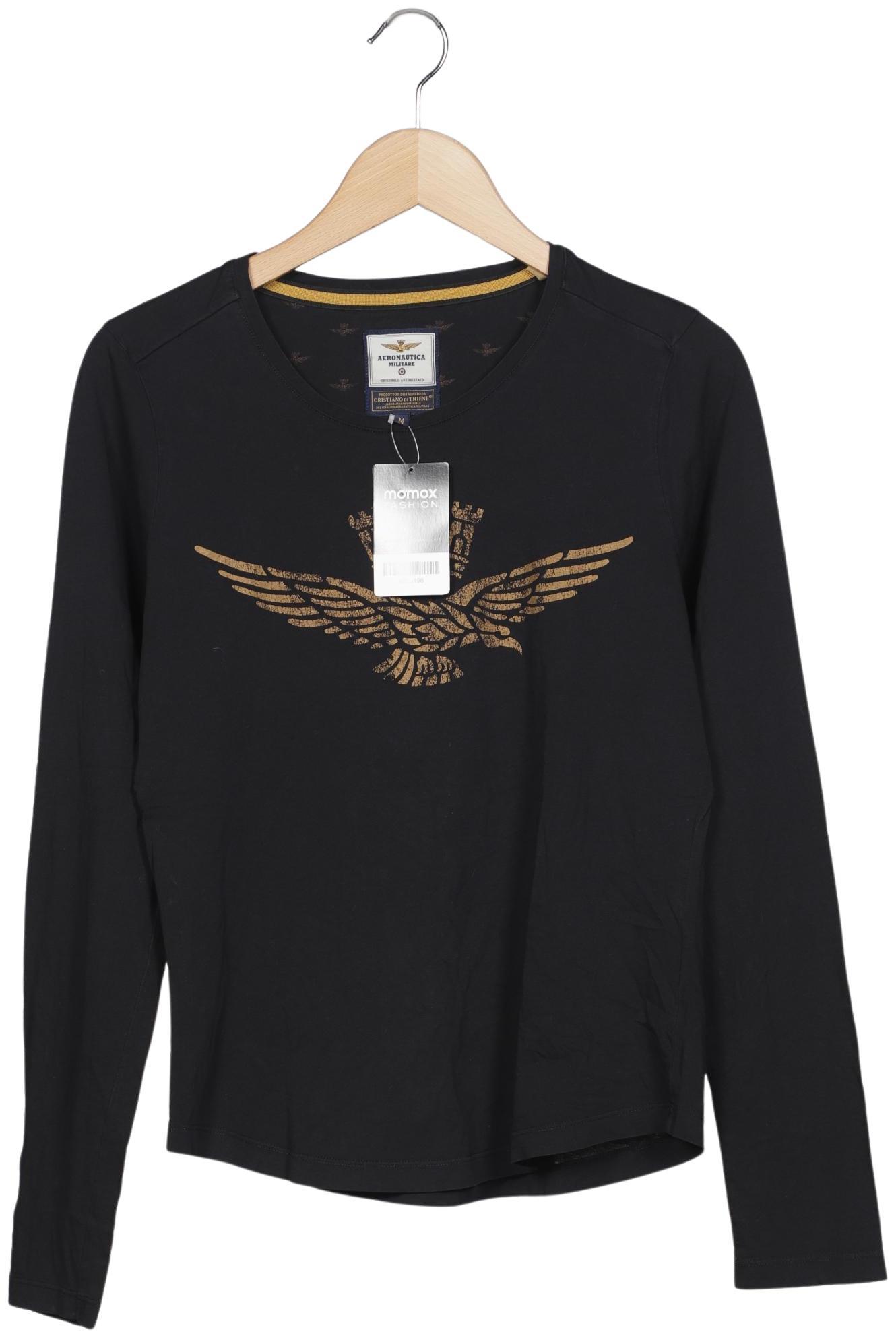 

Aeronautica Militare Damen Langarmshirt, schwarz, Gr. 38