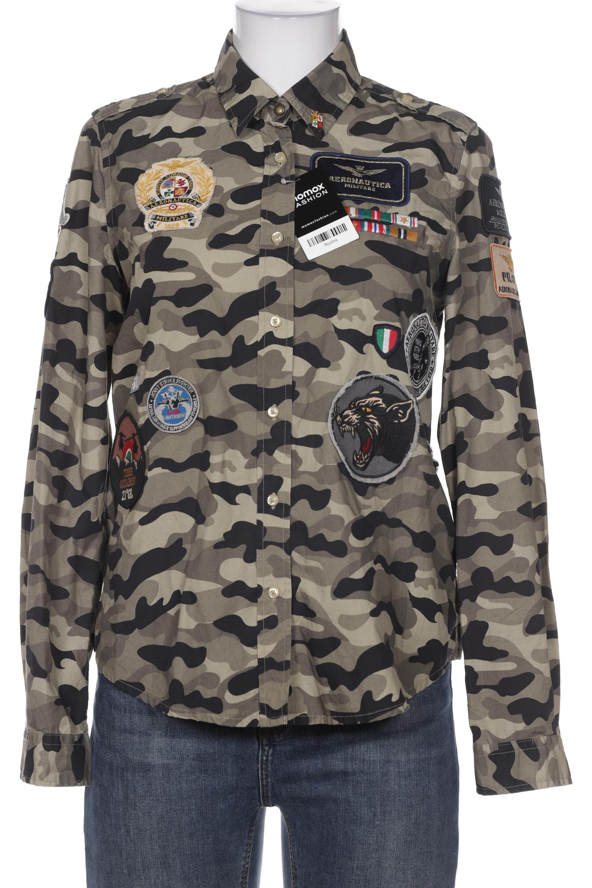 

Aeronautica Militare Damen Bluse, grün, Gr. 36