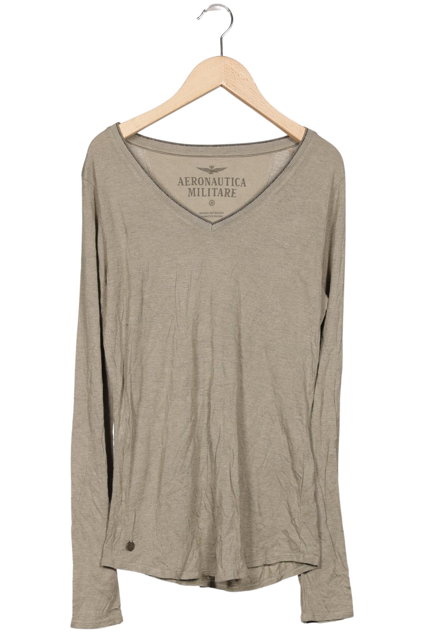 

Aeronautica Militare Damen Langarmshirt, beige, Gr. 38