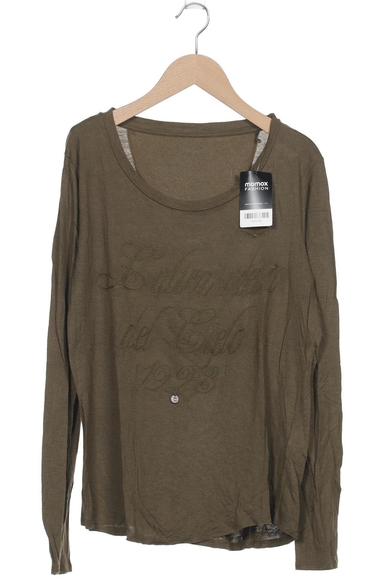 

Aeronautica Militare Damen Langarmshirt, grün, Gr. 42