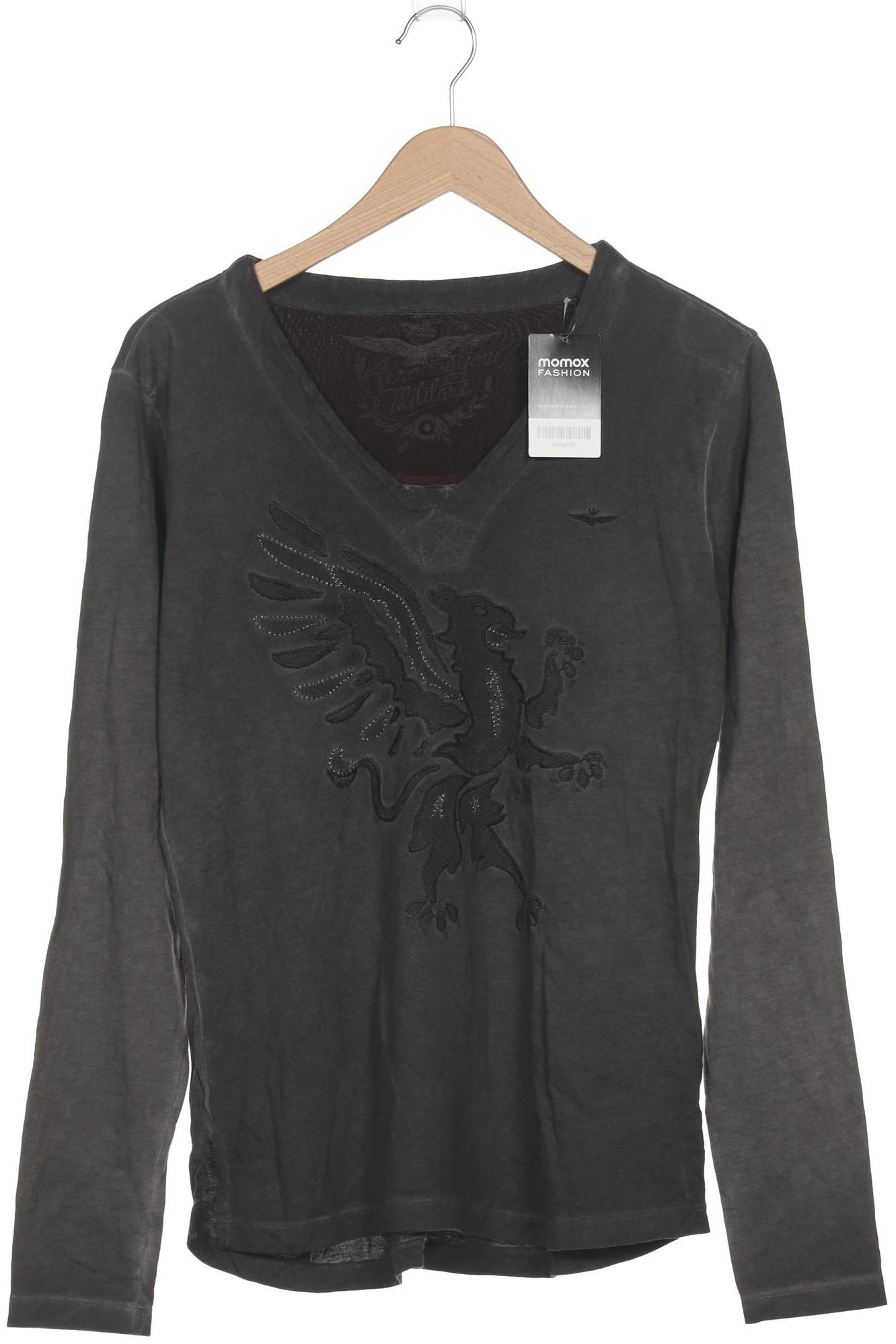 

Aeronautica Militare Damen Langarmshirt, schwarz, Gr. 46