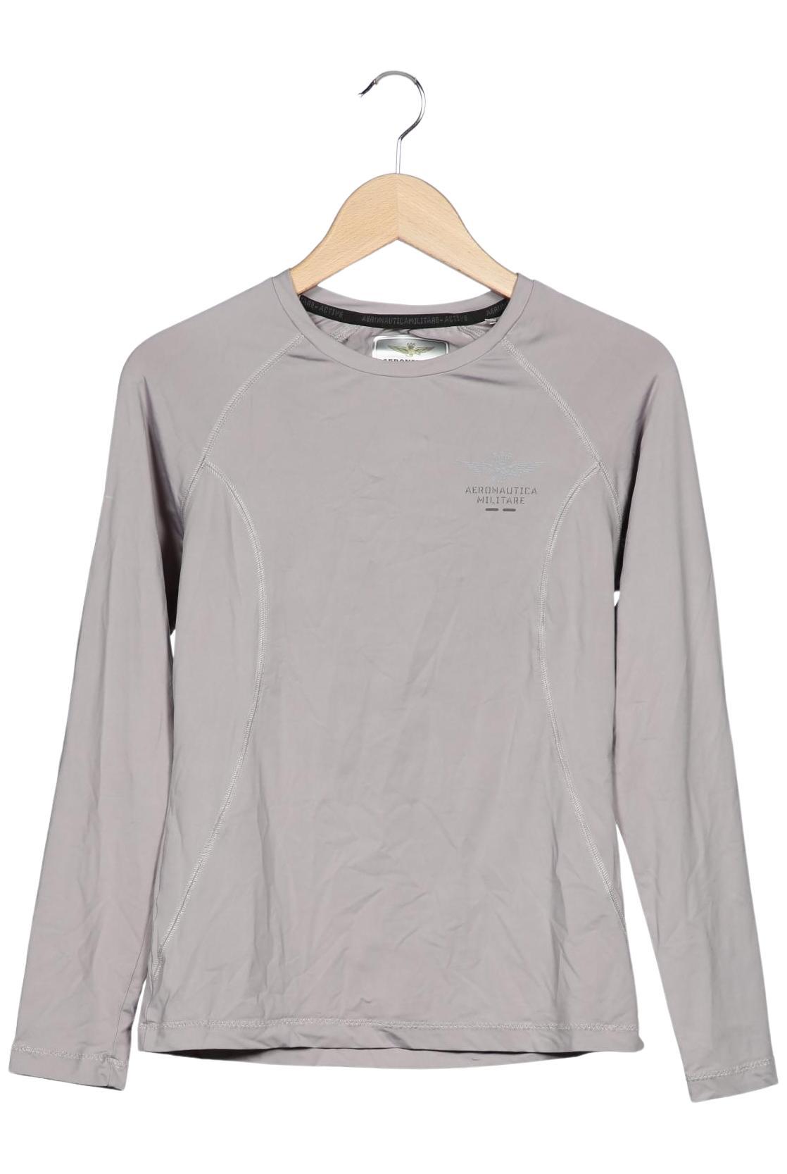 

Aeronautica Militare Damen Langarmshirt, grau, Gr. 36