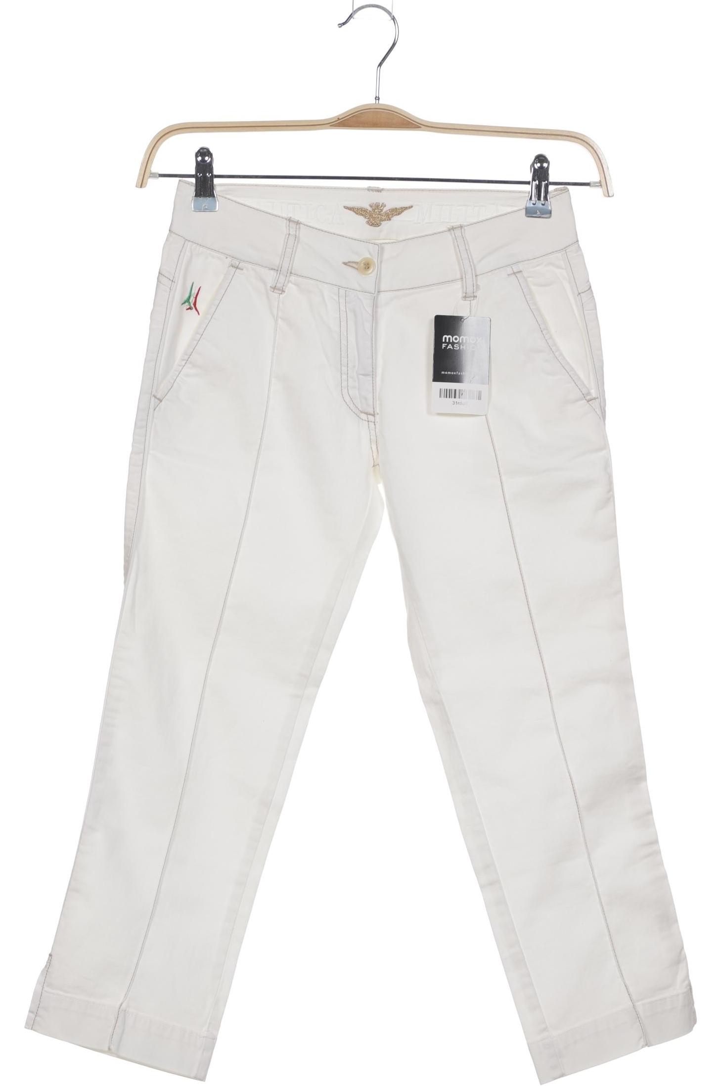 

Aeronautica Militare Damen Stoffhose, weiß, Gr. 38
