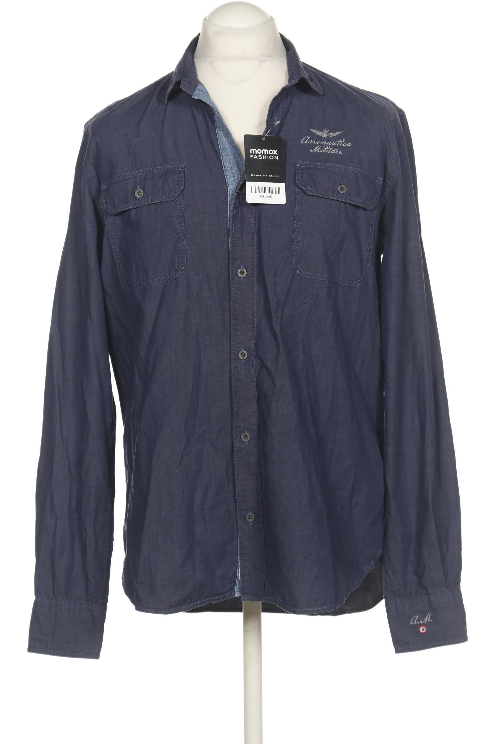 

Aeronautica Militare Herren Hemd, marineblau, Gr. 54