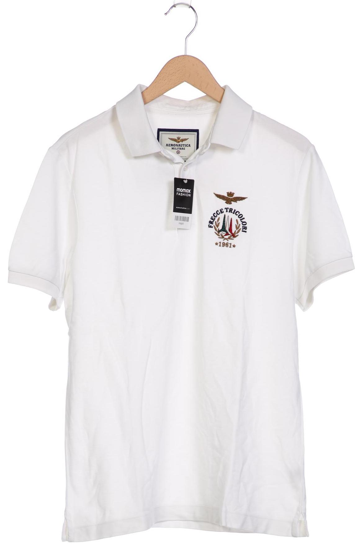 

Aeronautica Militare Herren Poloshirt, weiß, Gr. 52