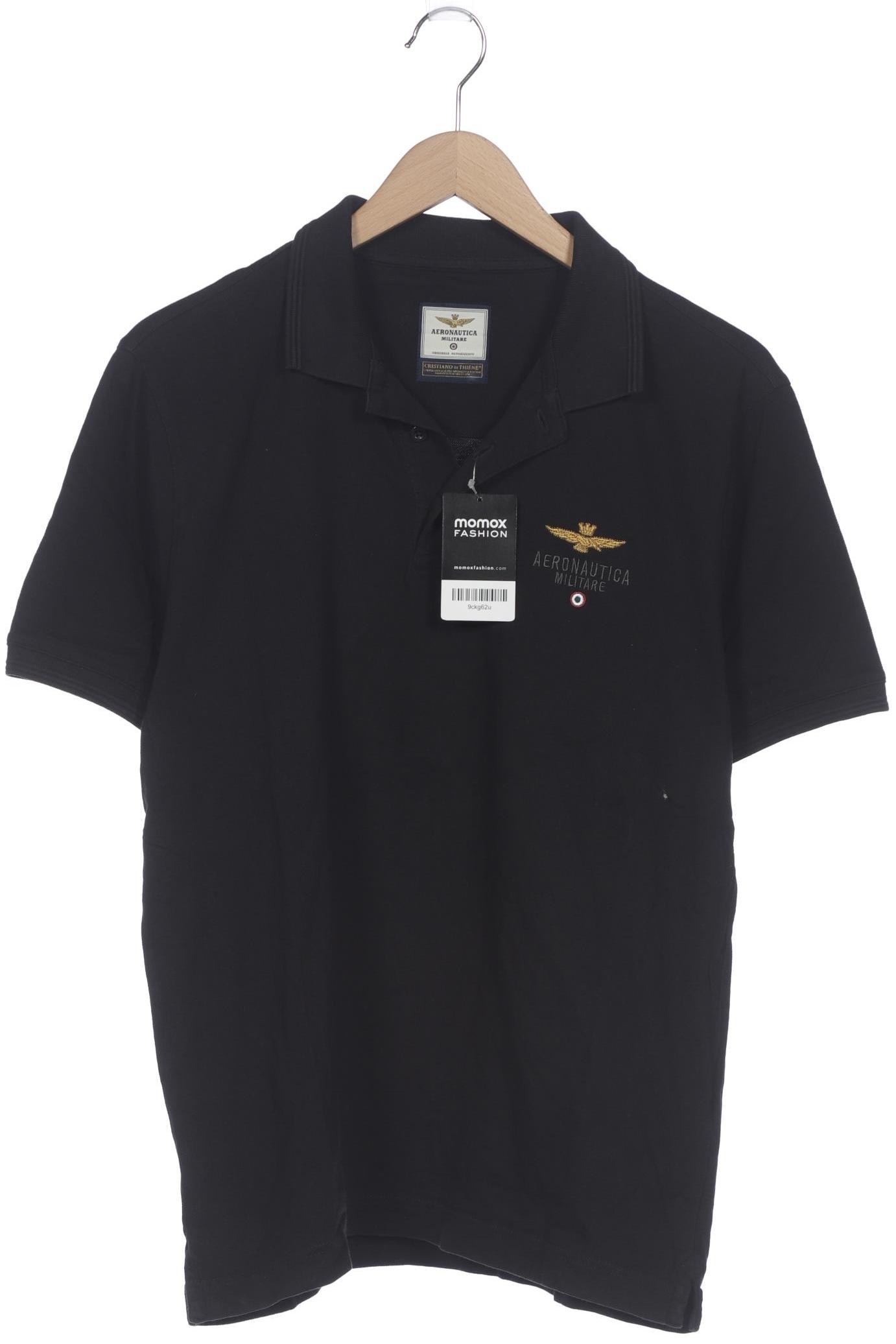 

Aeronautica Militare Herren Poloshirt, schwarz, Gr. 52