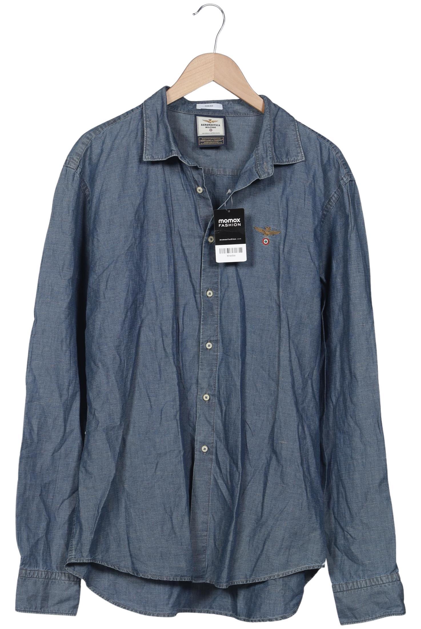 

Aeronautica Militare Herren Hemd, marineblau, Gr. 60