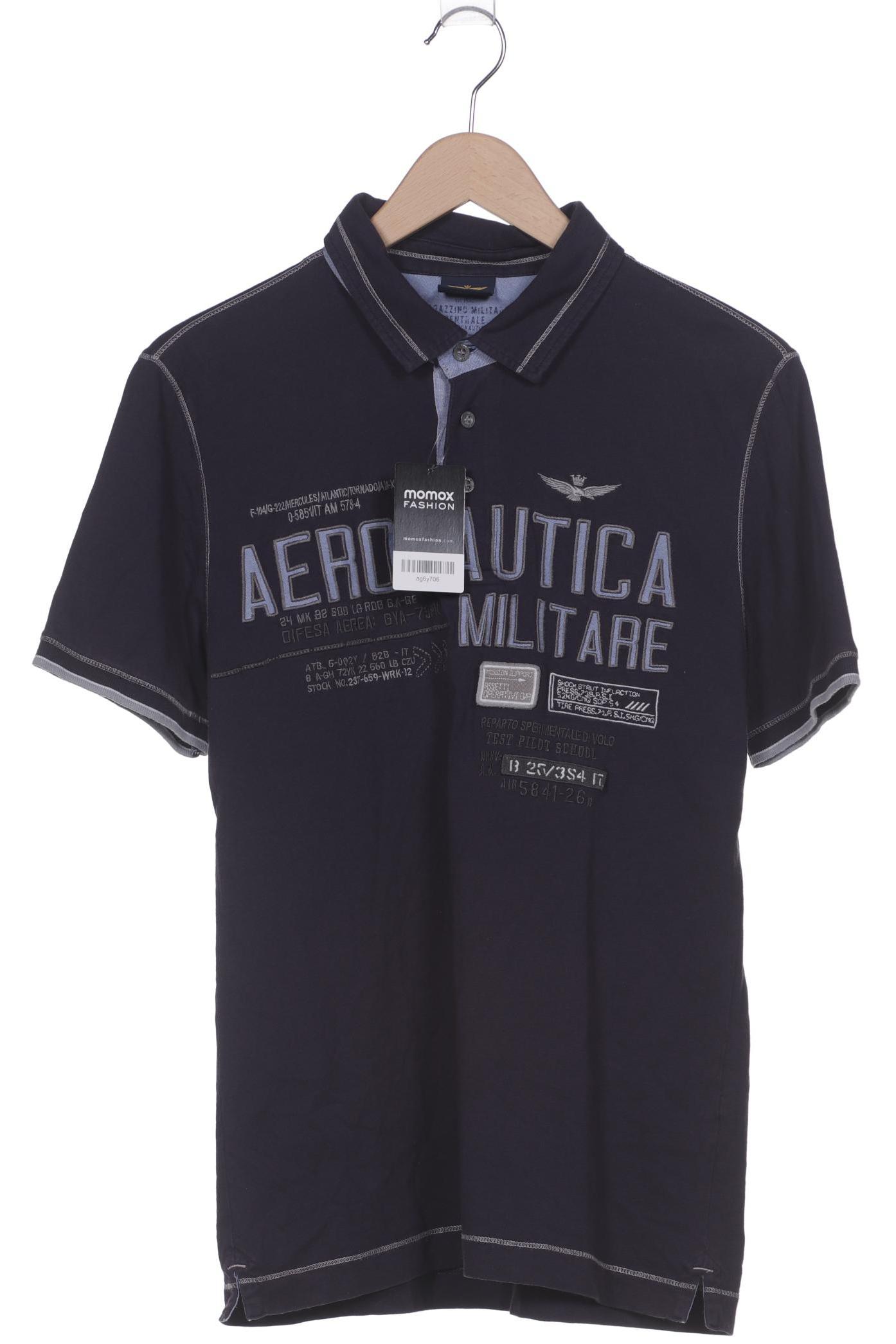 

Aeronautica Militare Herren Poloshirt, marineblau, Gr. 52