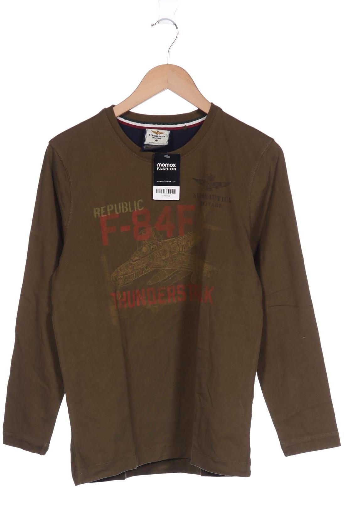 

Aeronautica Militare Herren Langarmshirt, grün
