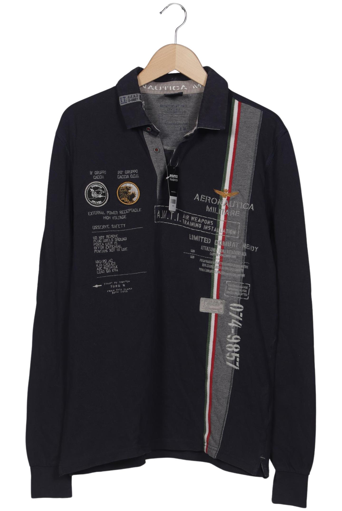 

Aeronautica Militare Herren Poloshirt, marineblau, Gr. 52