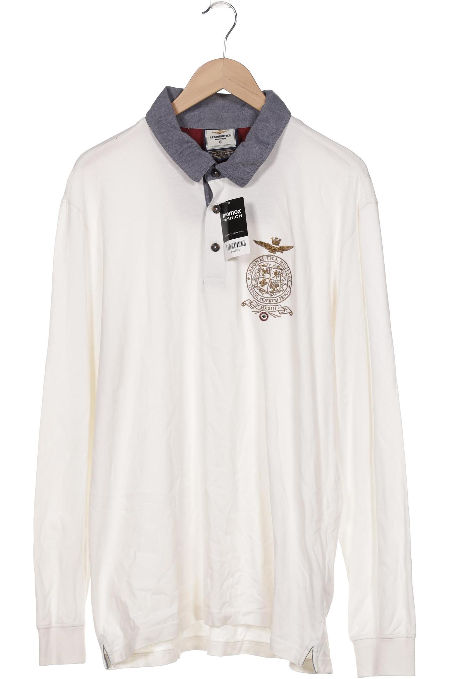 

Aeronautica Militare Herren Poloshirt, weiß, Gr. 56