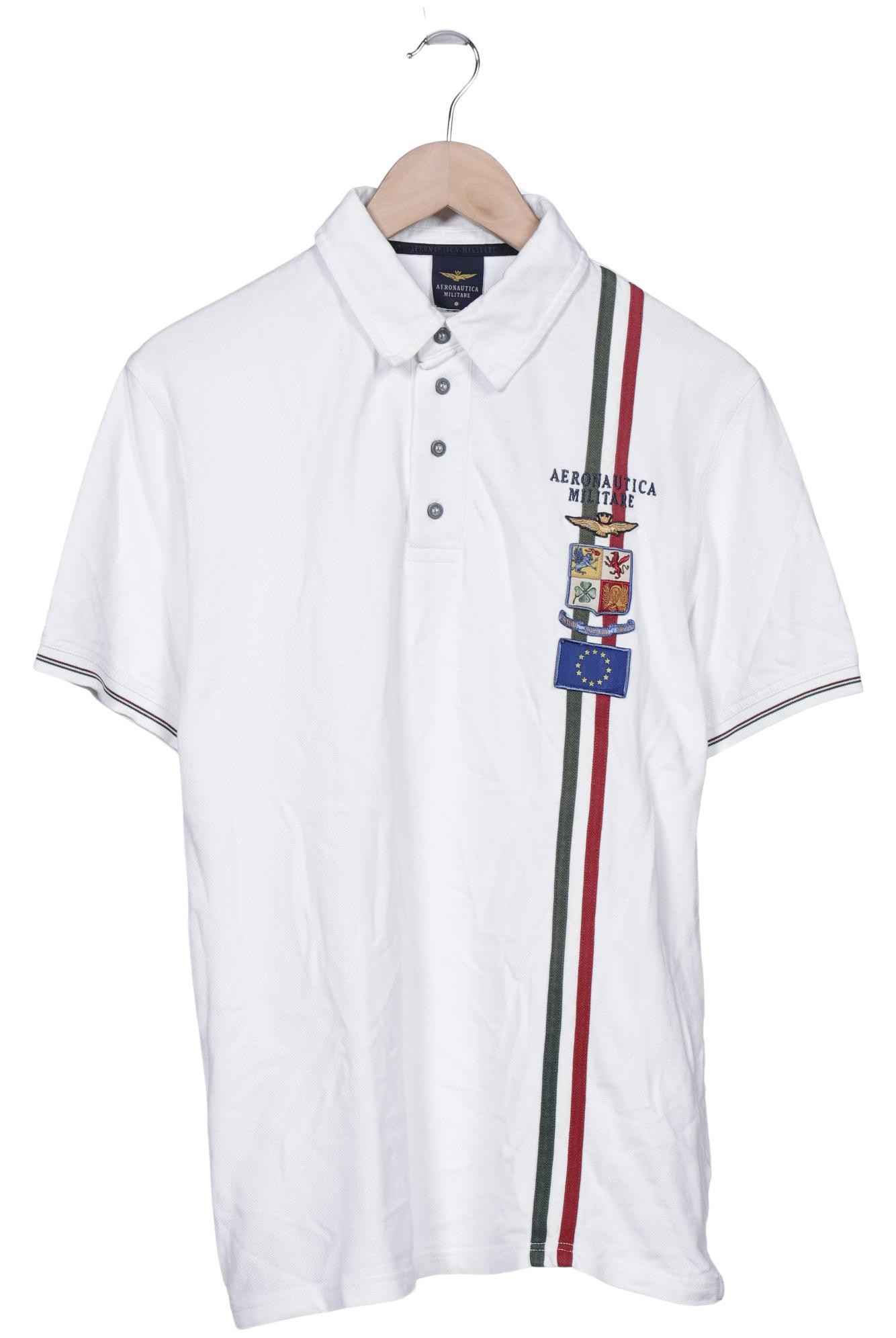 

Aeronautica Militare Herren Poloshirt, weiß, Gr. 54