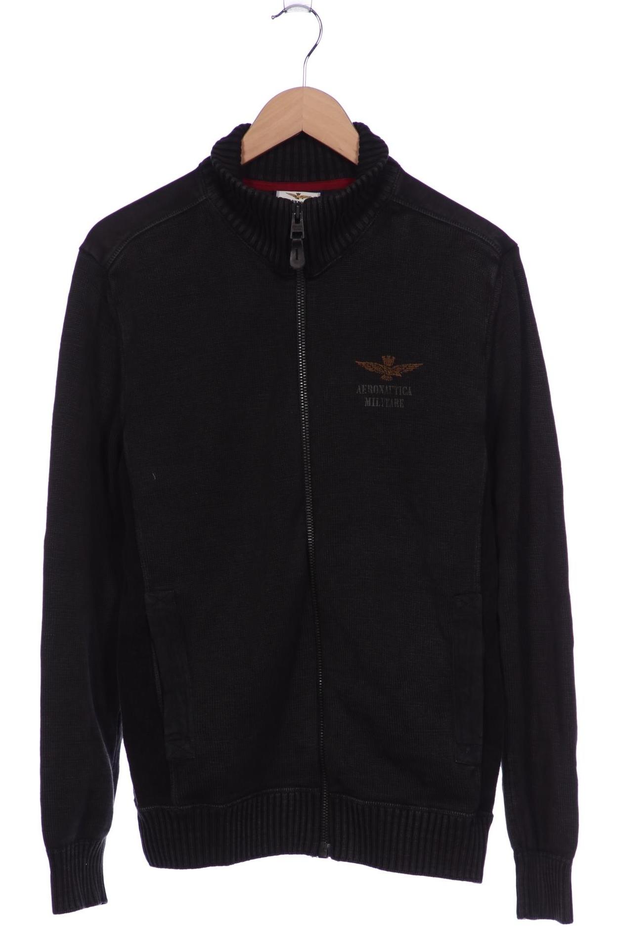 

Aeronautica Militare Herren Strickjacke, schwarz, Gr. 54