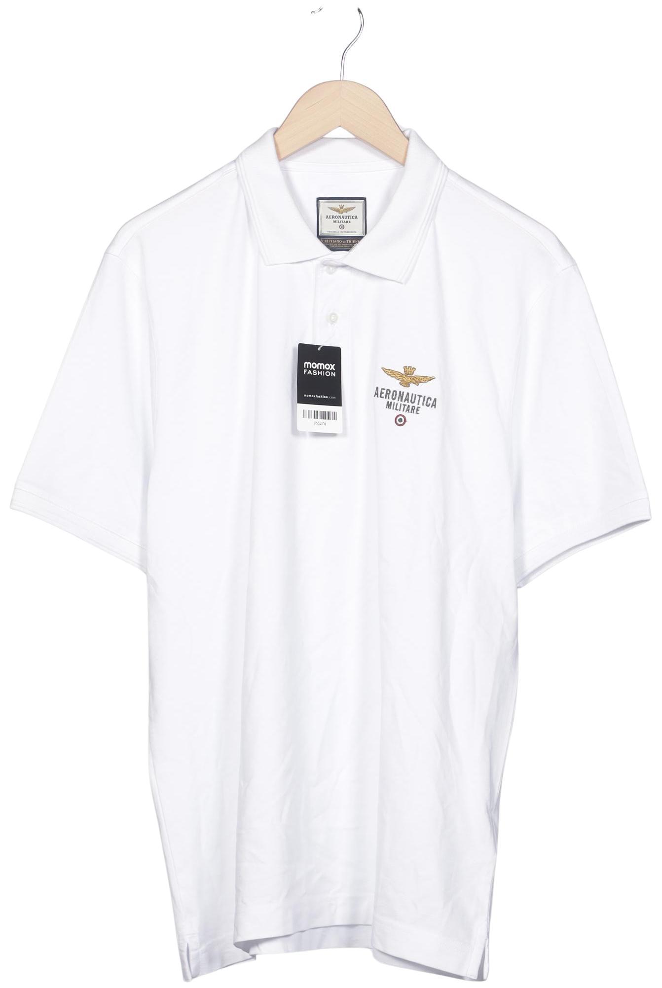 

Aeronautica Militare Herren Poloshirt, weiß, Gr. 56