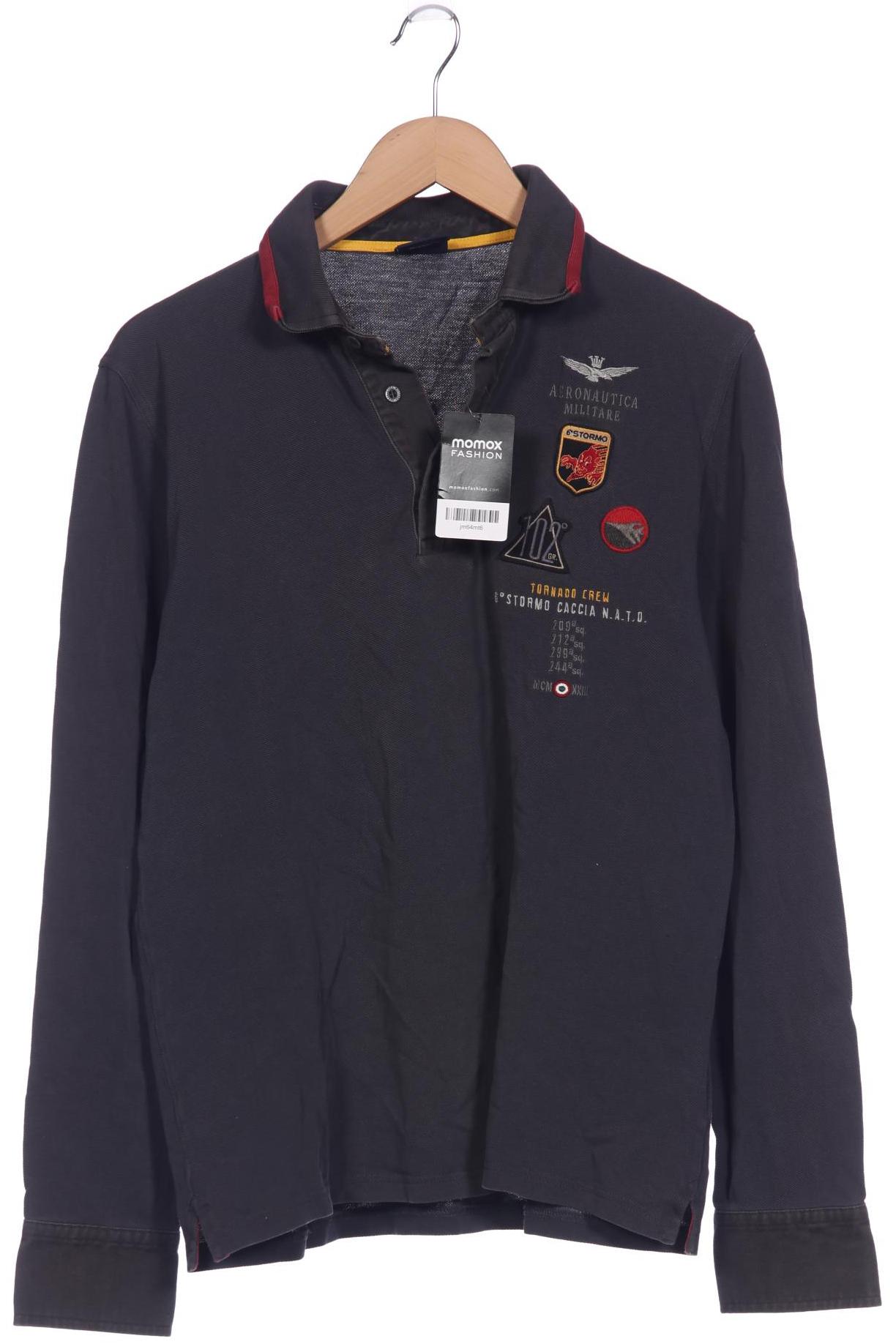 

Aeronautica Militare Herren Poloshirt, grau, Gr. 52