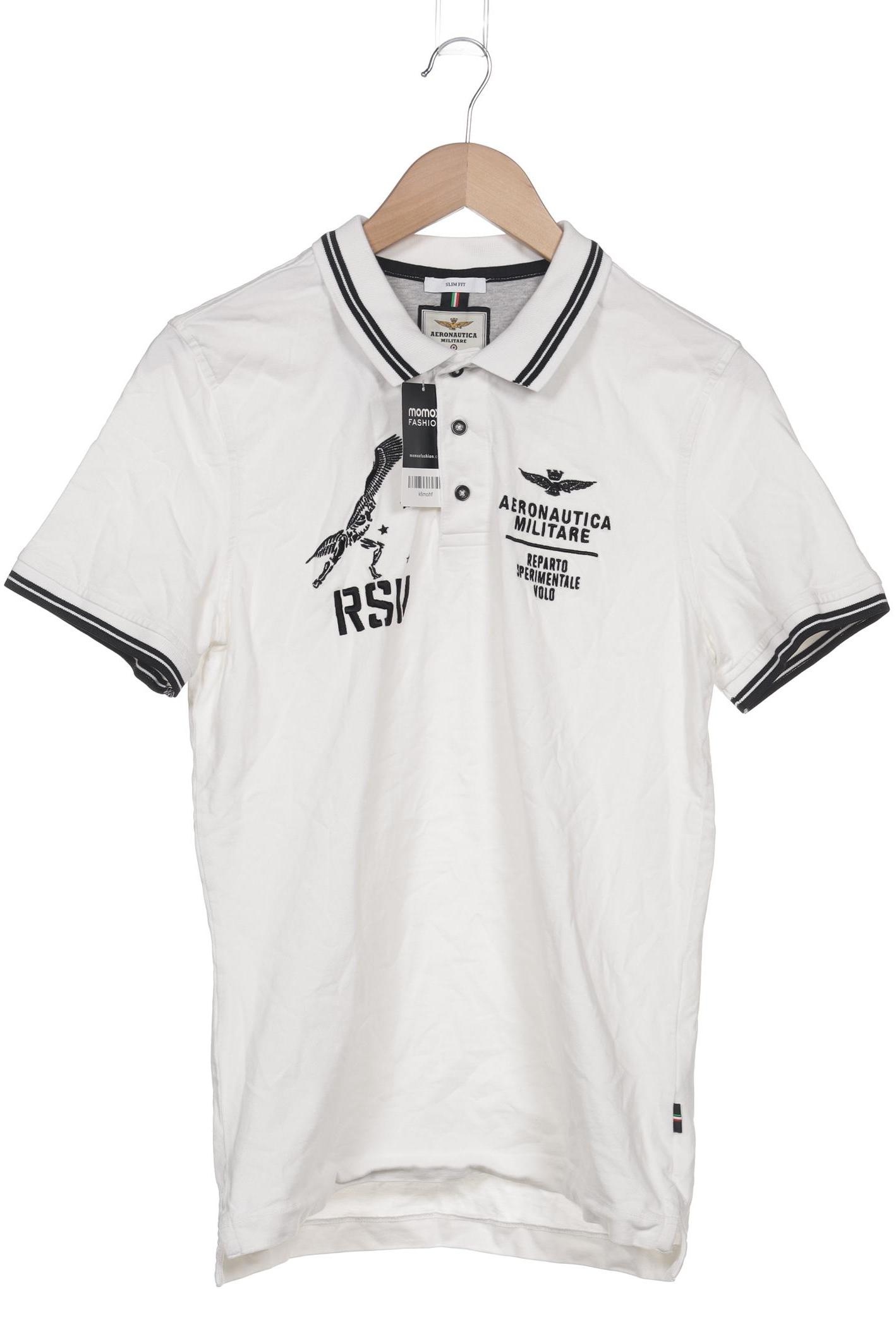 

Aeronautica Militare Herren Poloshirt, weiß, Gr. 52