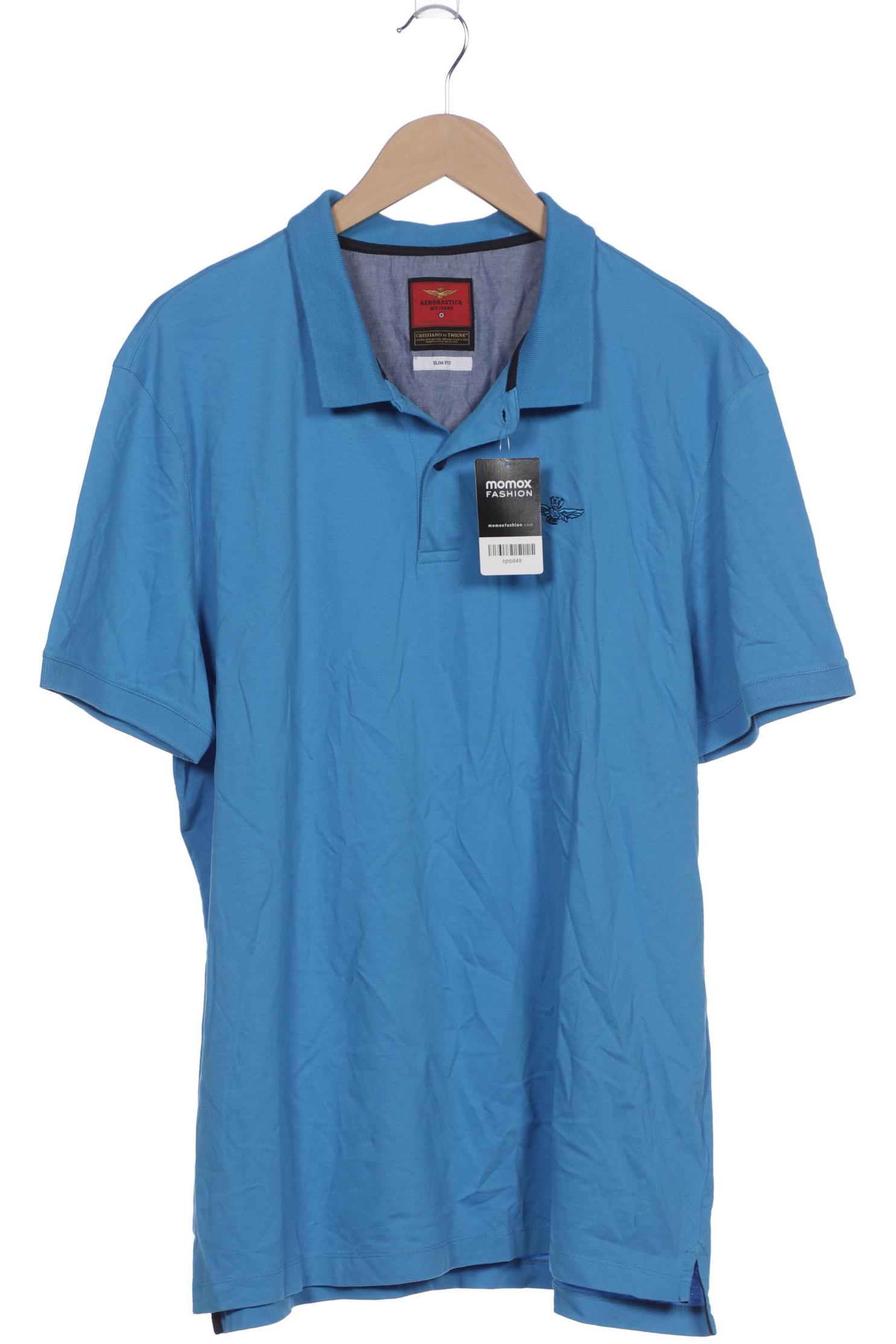 

Aeronautica Militare Herren Poloshirt, blau, Gr. 58
