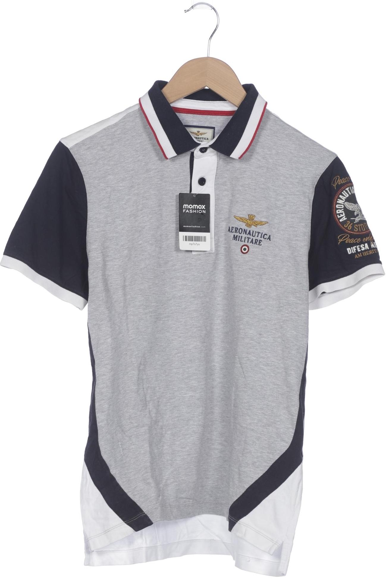 

Aeronautica Militare Herren Poloshirt, grau, Gr. 48