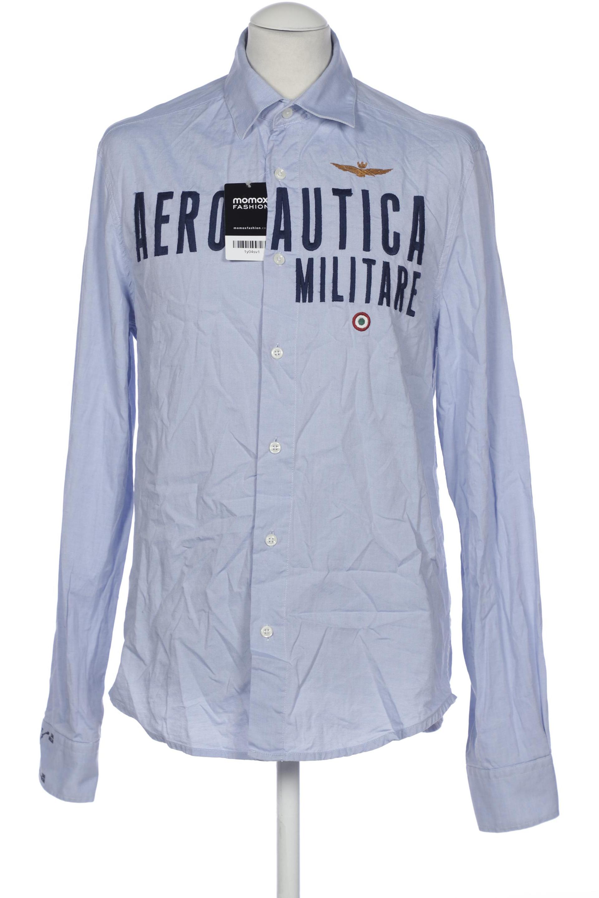 

Aeronautica Militare Herren Hemd, hellblau, Gr. 48