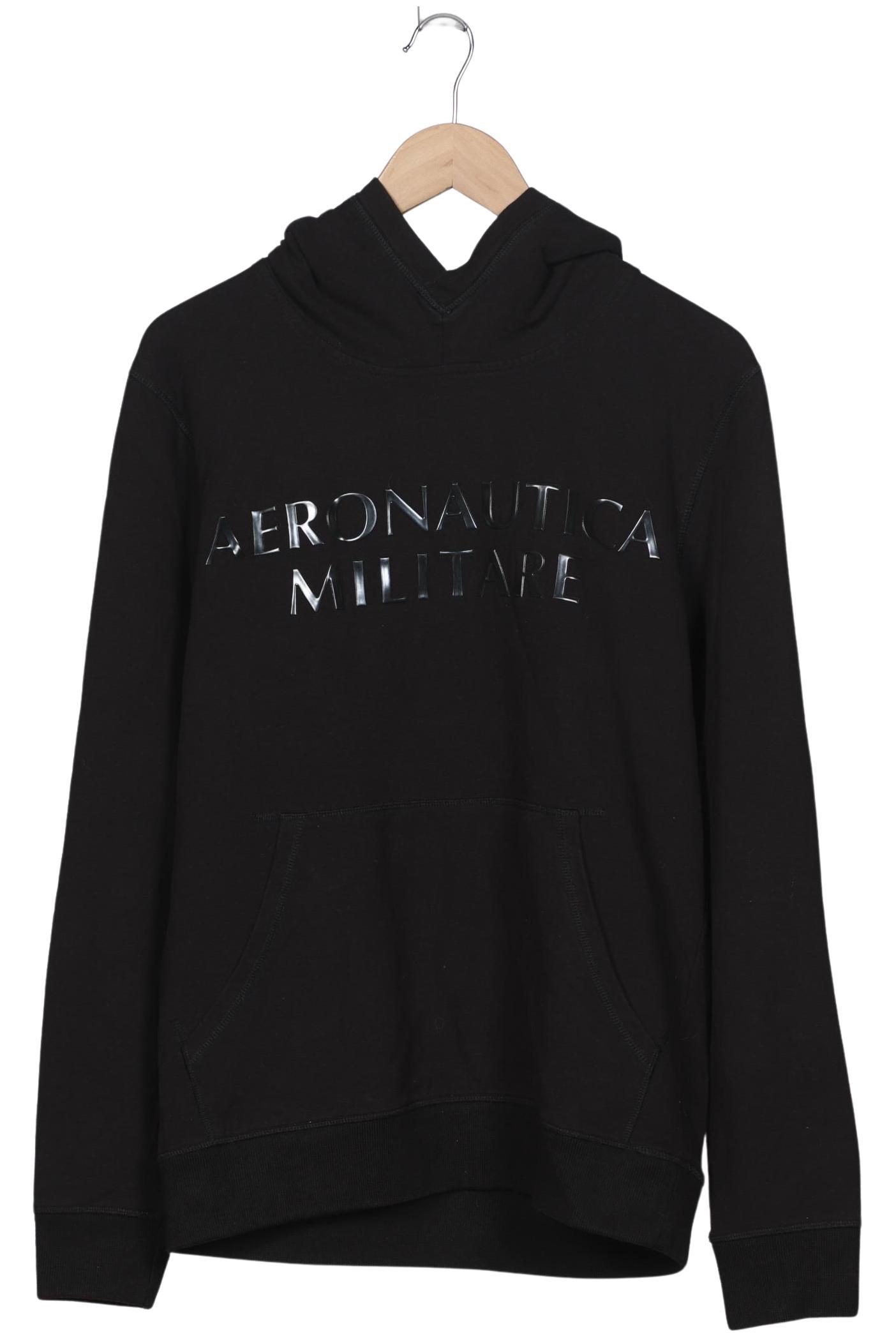 

Aeronautica Militare Herren Kapuzenpullover, schwarz, Gr. 52