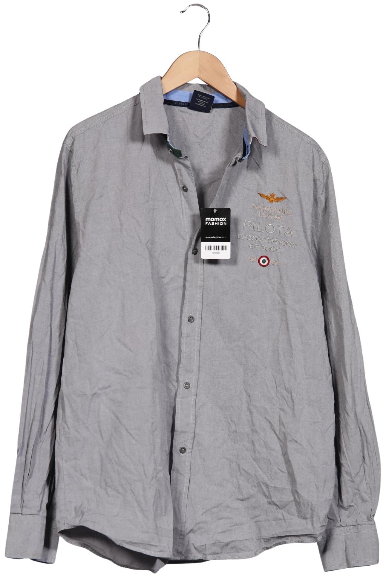 

Aeronautica Militare Herren Hemd, grau, Gr. 56