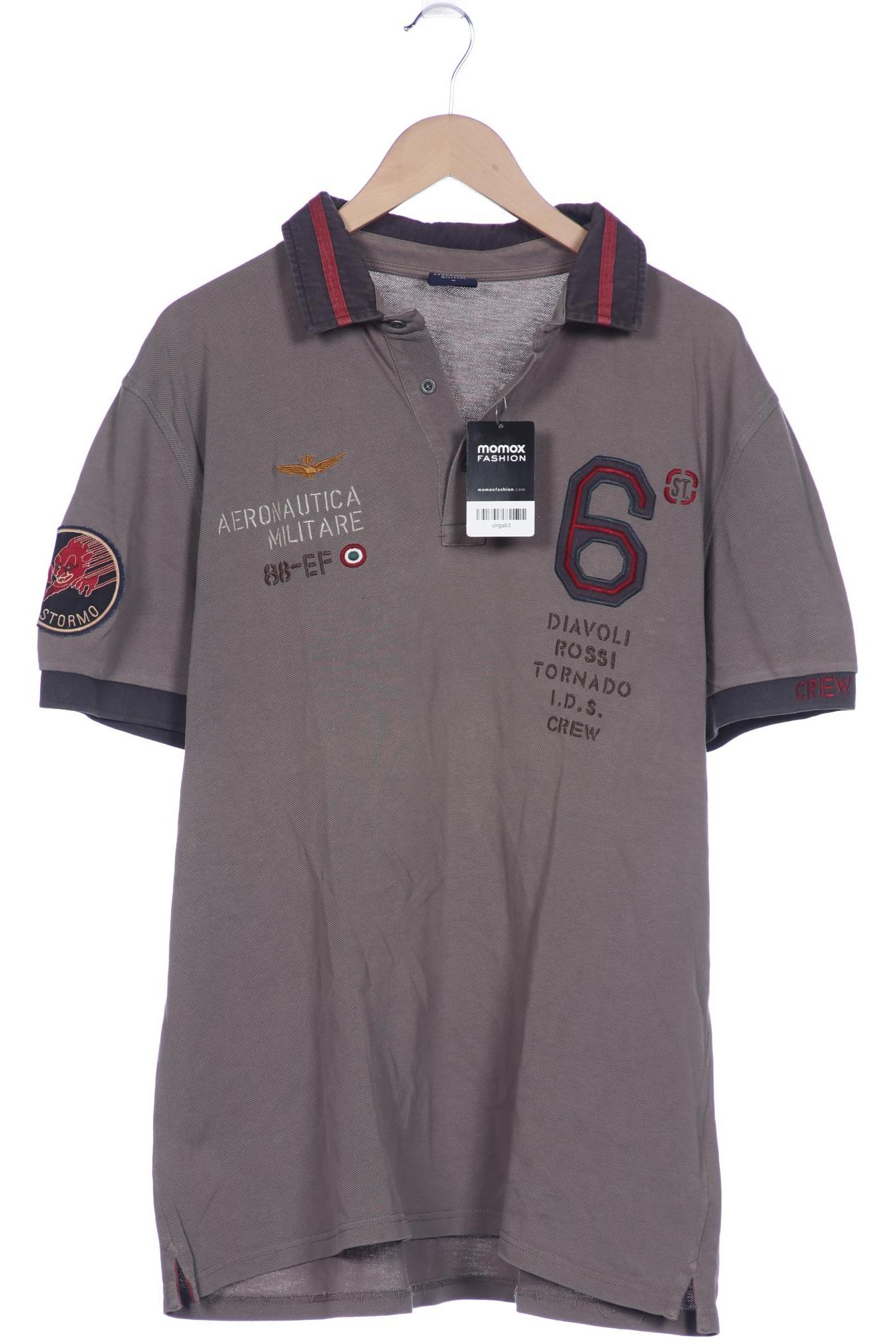 

Aeronautica Militare Herren Poloshirt, grau, Gr. 56