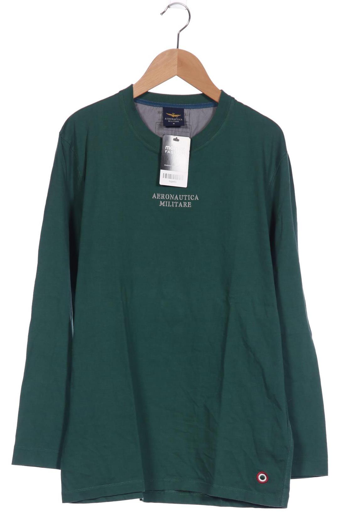 

Aeronautica Militare Herren Langarmshirt, grün, Gr. 52