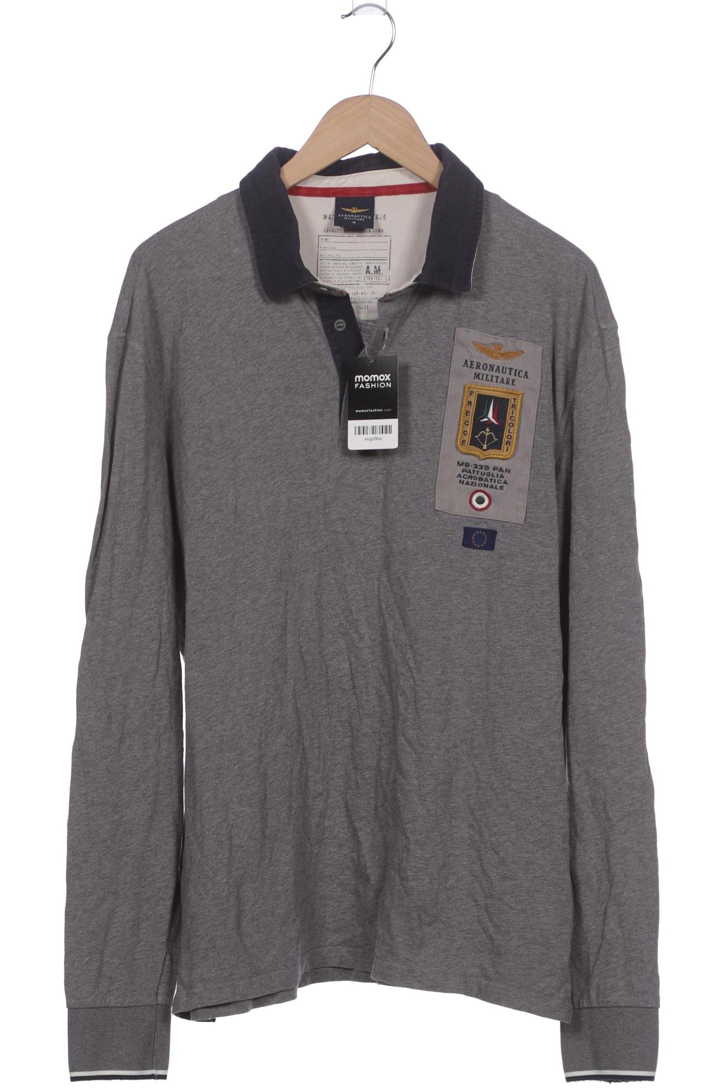 

Aeronautica Militare Herren Poloshirt, grau, Gr. 58
