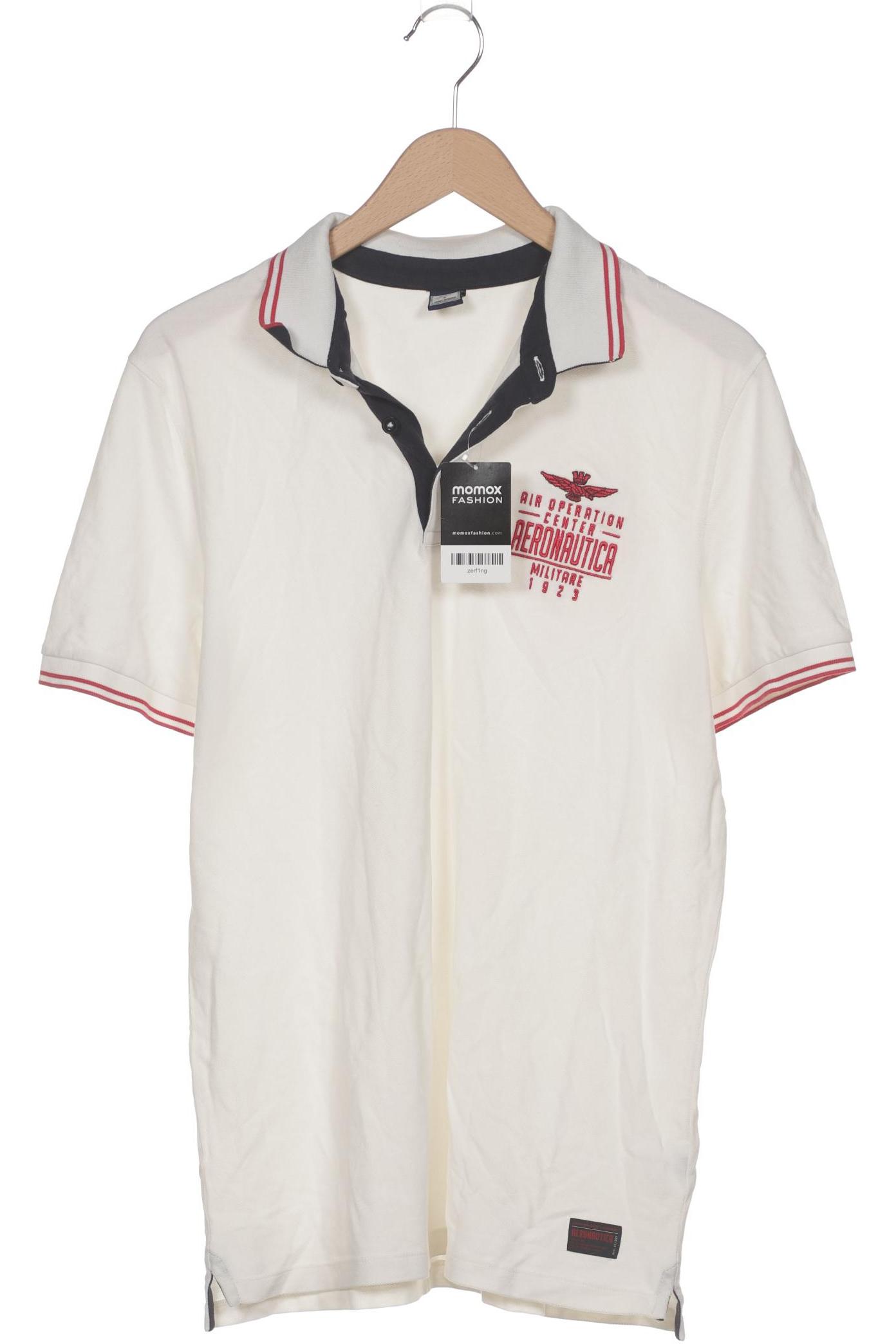 

Aeronautica Militare Herren Poloshirt, weiß, Gr. 52
