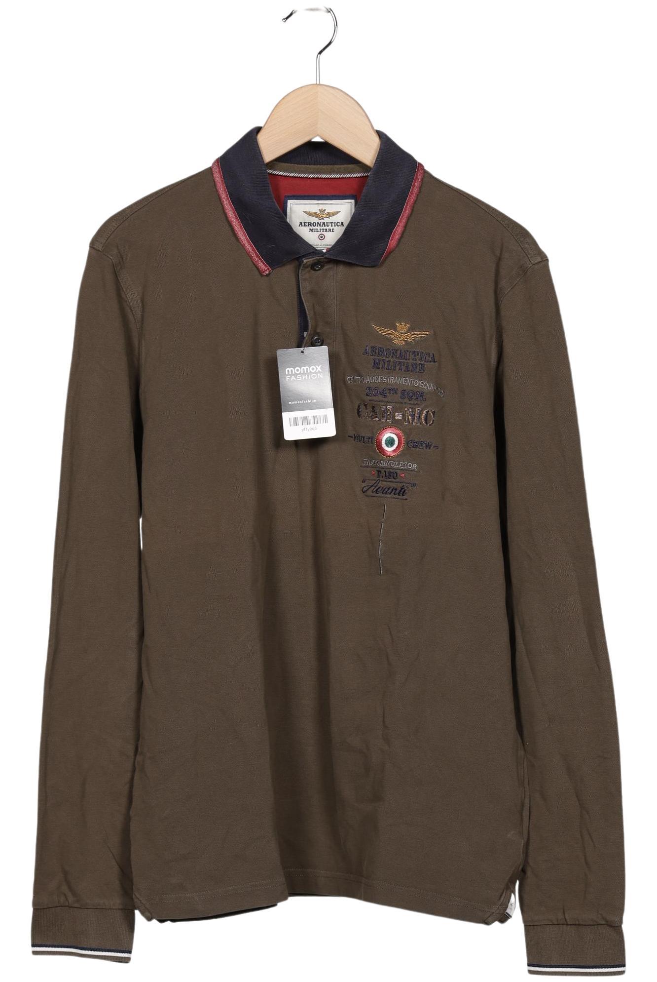 

Aeronautica Militare Herren Poloshirt, braun, Gr. 54