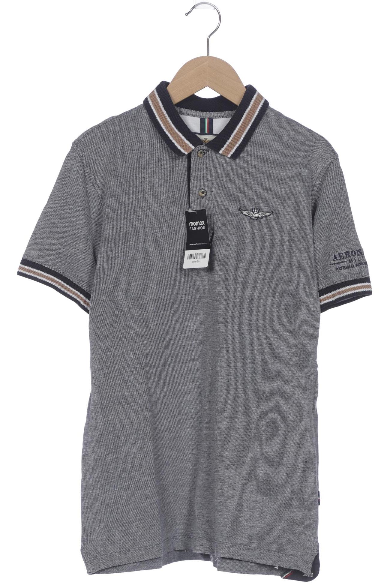 

Aeronautica Militare Herren Poloshirt, grau, Gr. 46