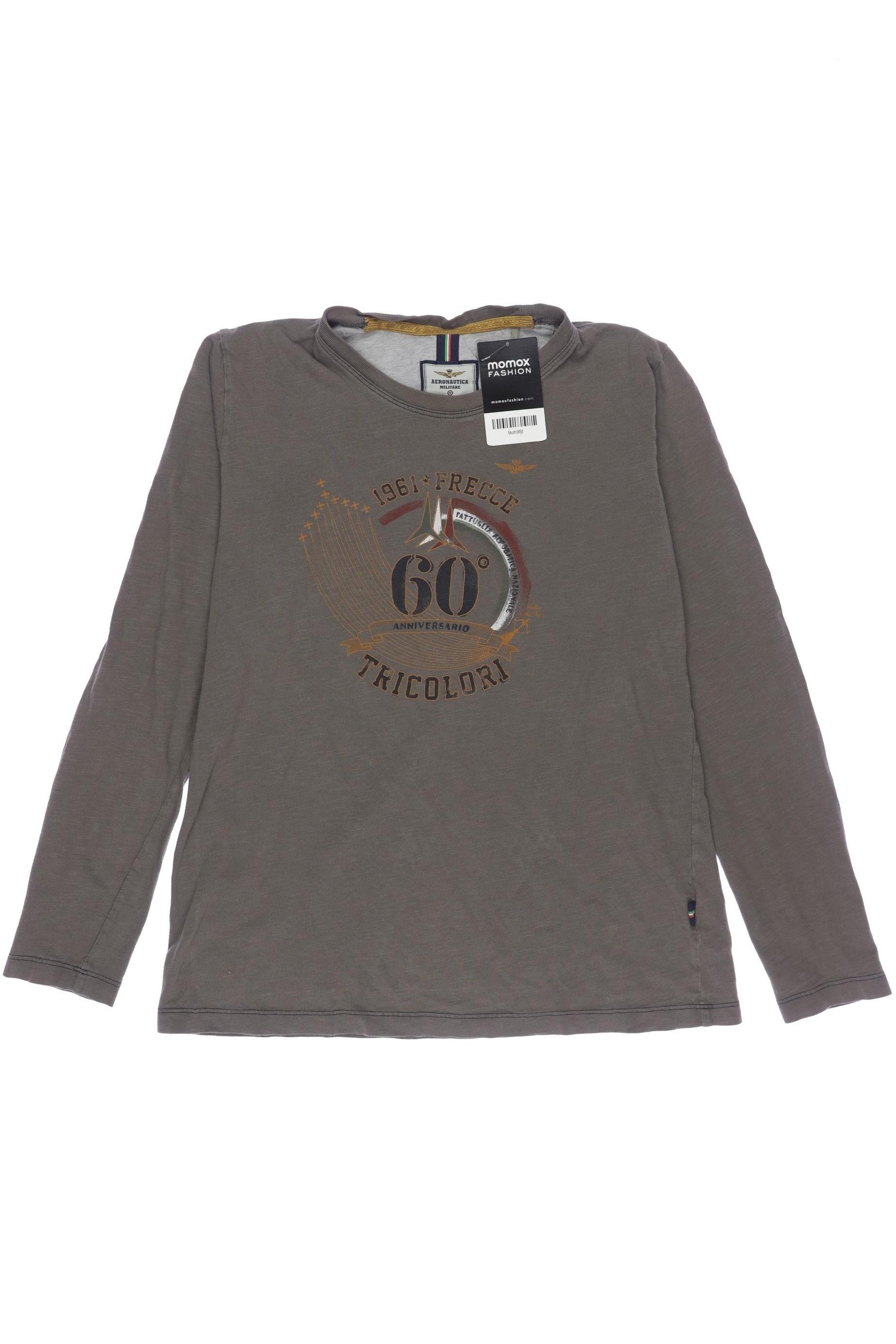 

Aeronautica Militare Herren Langarmshirt, braun, Gr. 164
