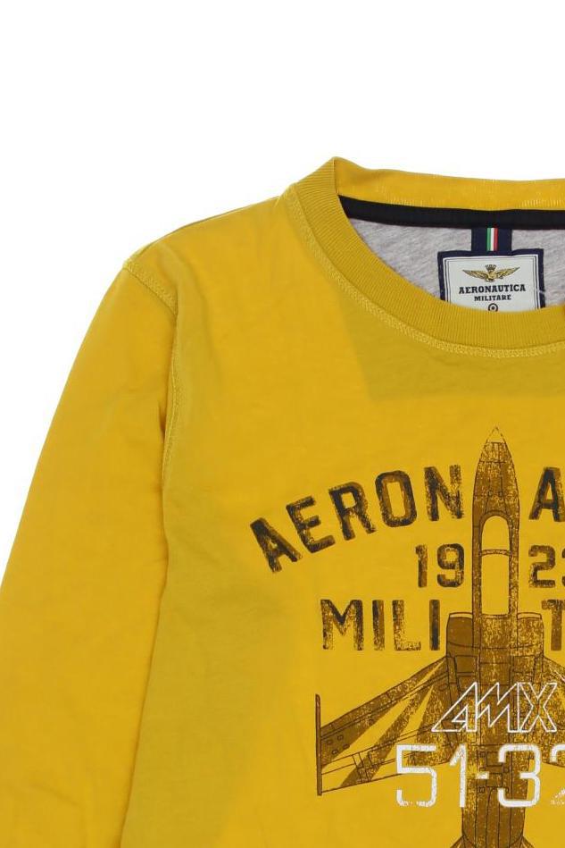 Thumbnail - Aeronautica Militare Jungen Langarmshirt, gelb, Gr. 10