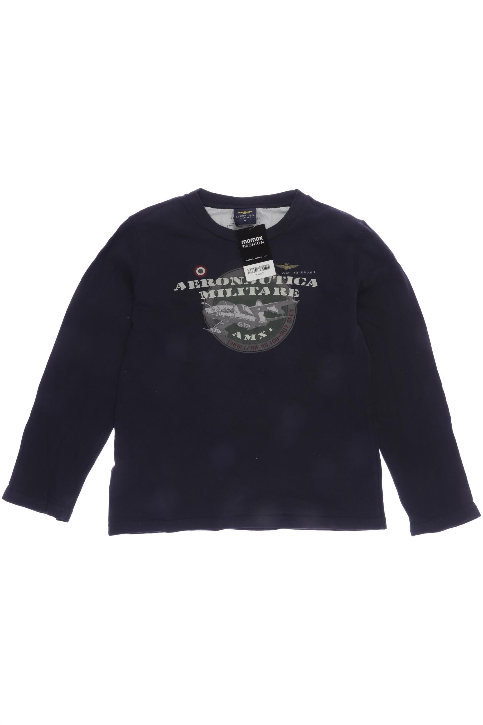 

Aeronautica Militare Jungen Langarmshirt, marineblau