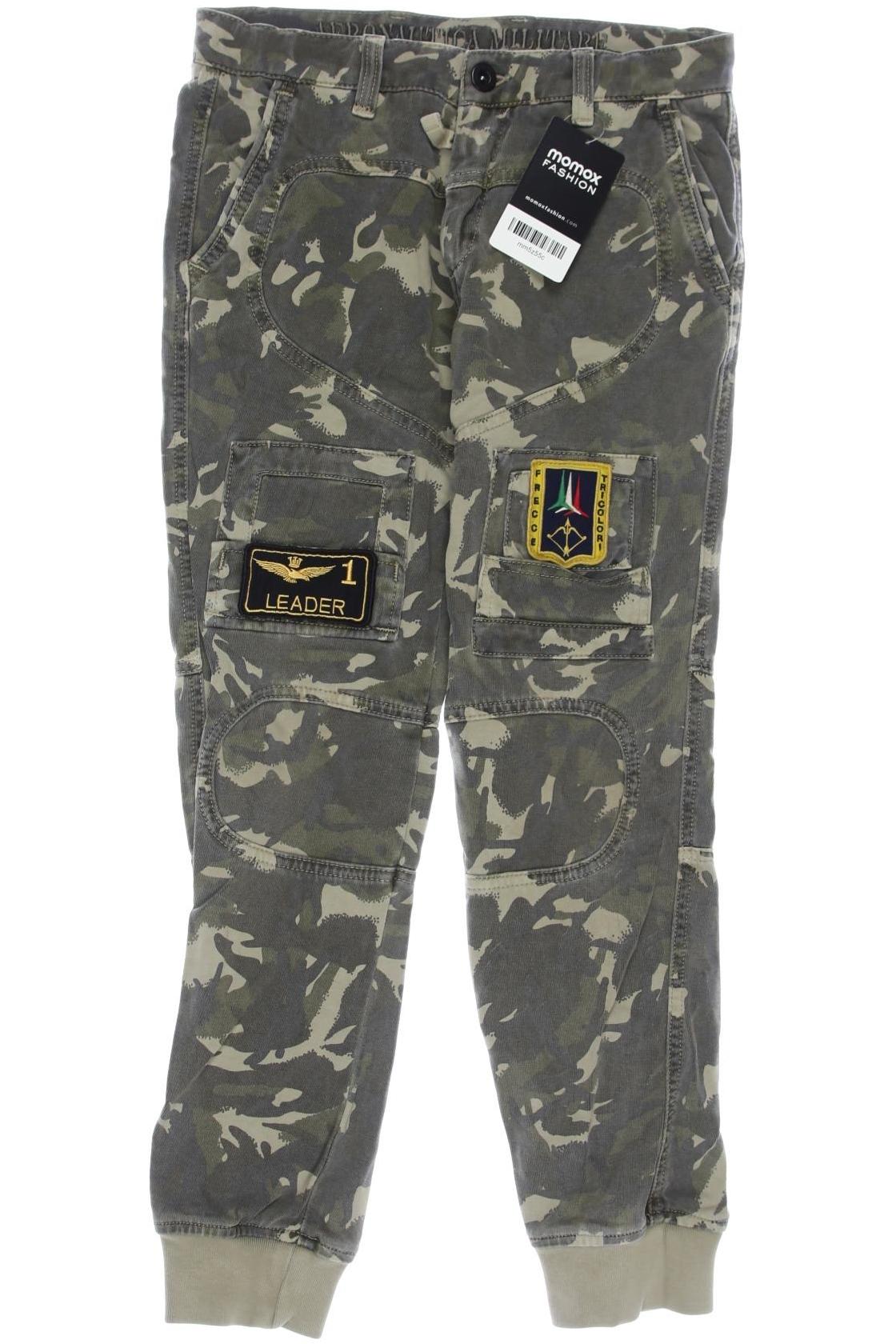 

Aeronautica Militare Herren Stoffhose, grün, Gr. 140