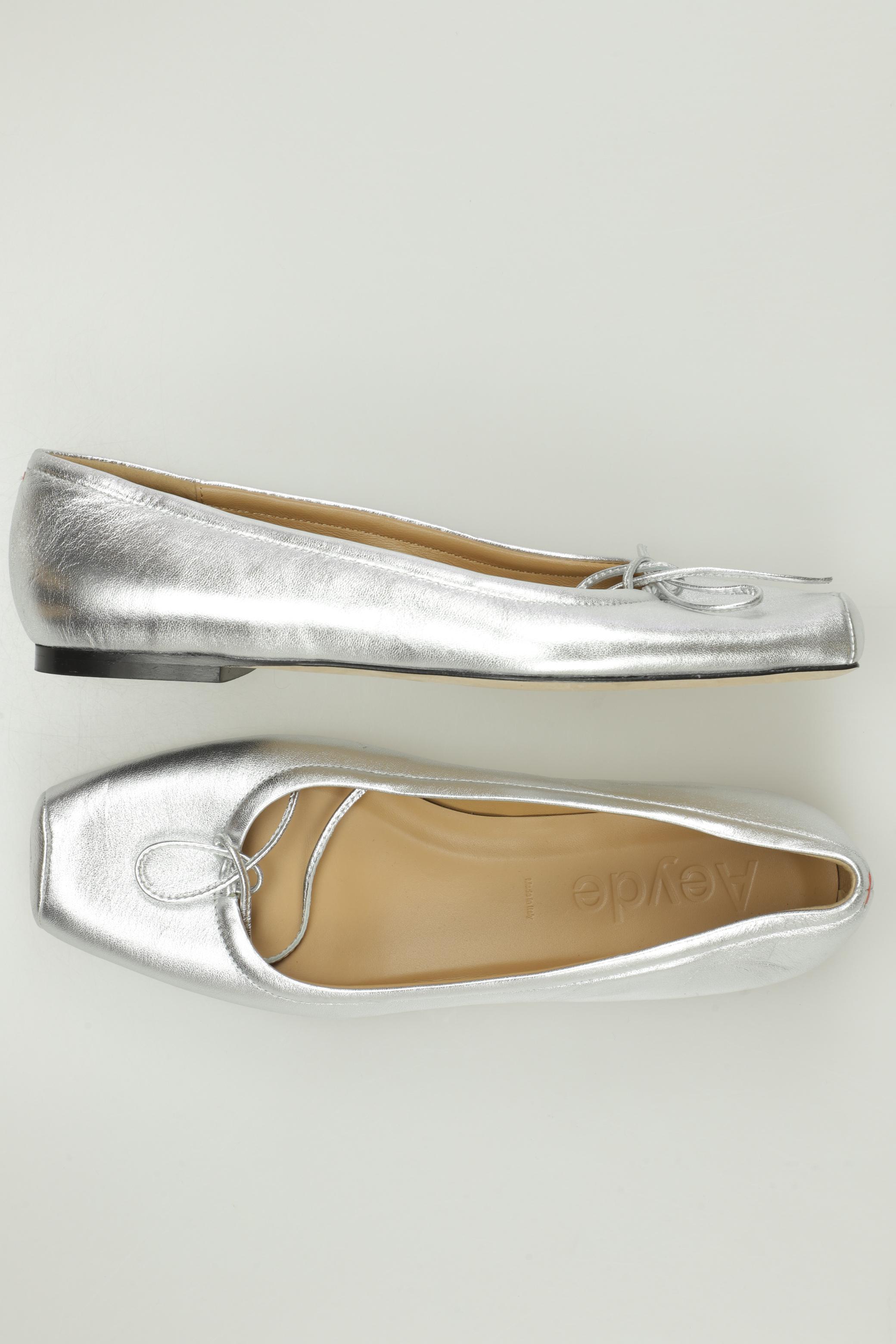 

aeyde Damen Ballerinas, silber, Gr. 37