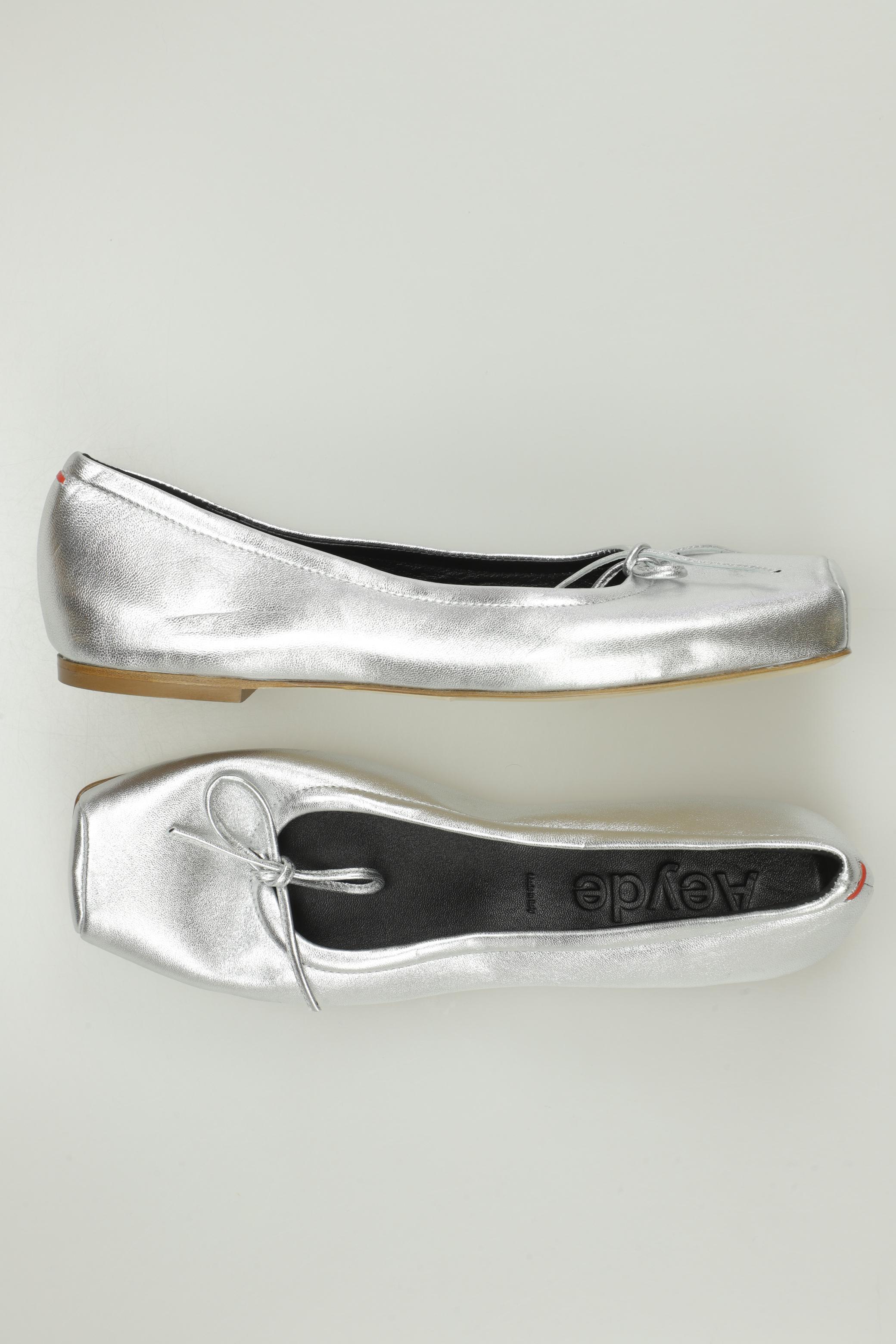 

aeyde Damen Ballerinas, silber, Gr. 37