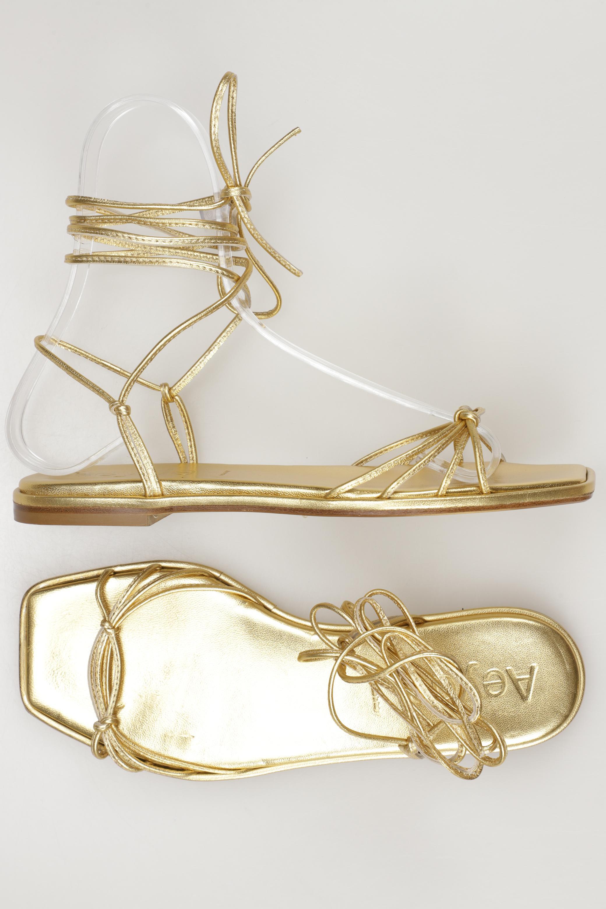 

aeyde Damen Sandale, gold, Gr. 37
