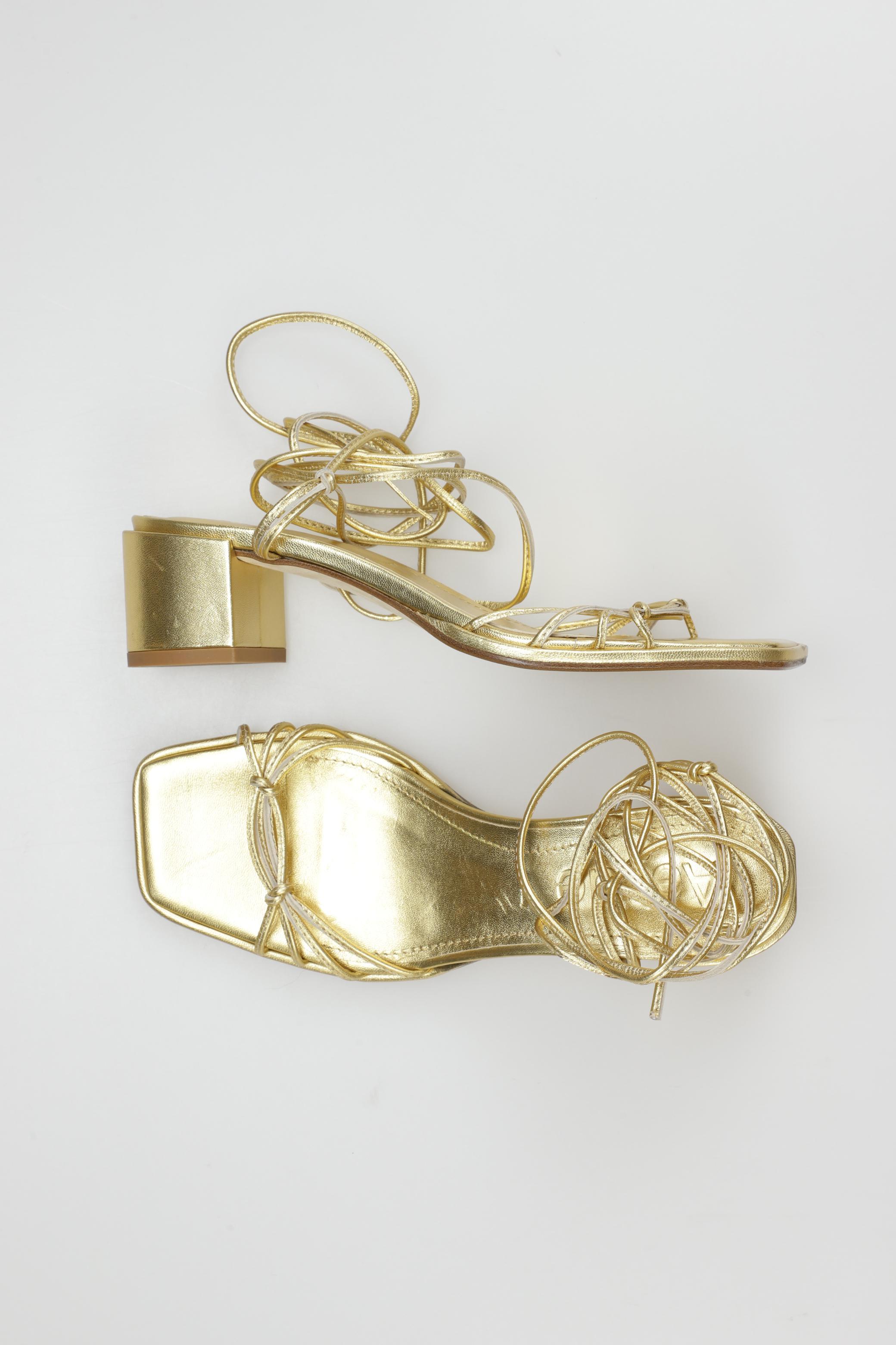 

aeyde Damen Sandale, gold, Gr. 37