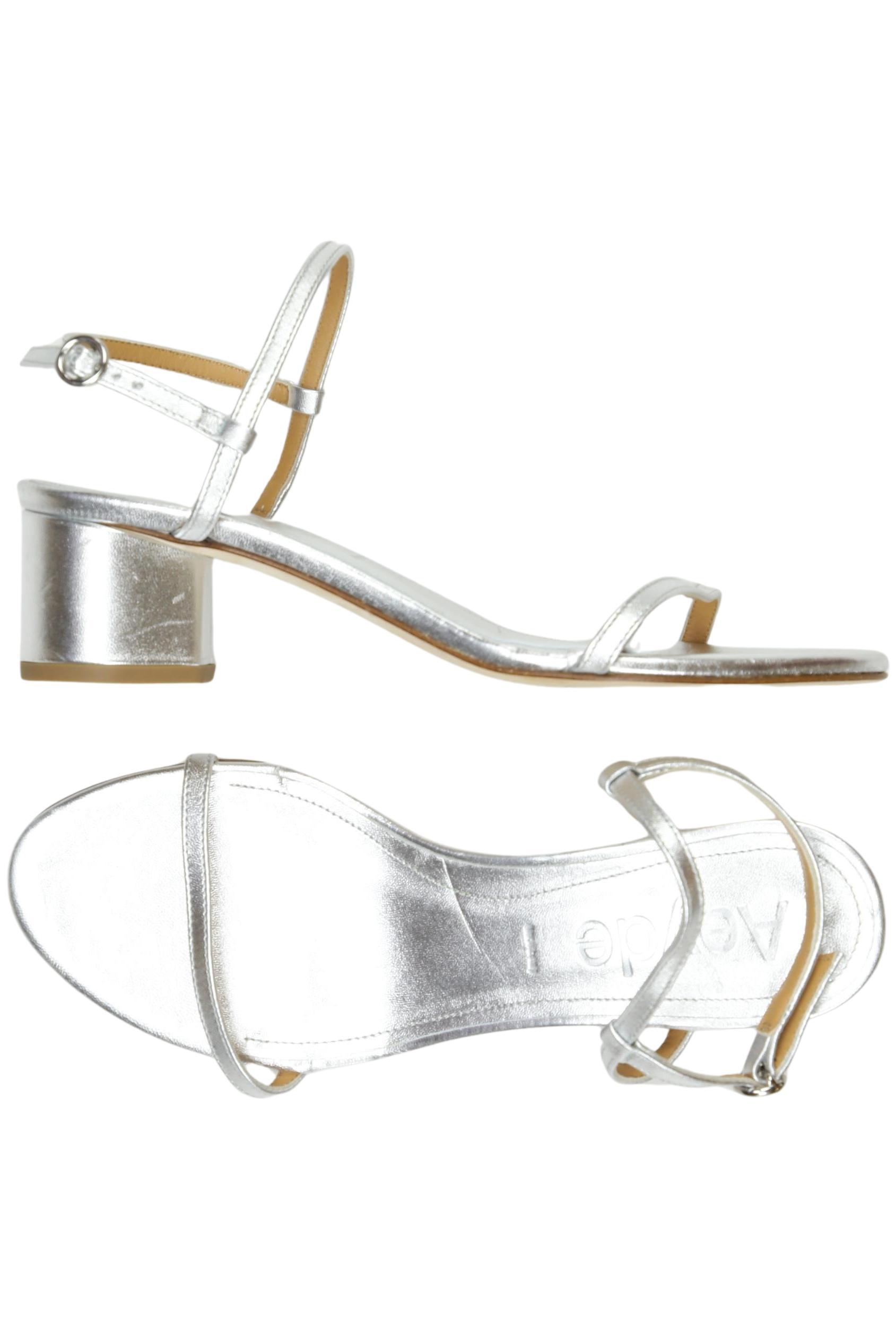

aeyde Damen Sandale, silber, Gr. 37
