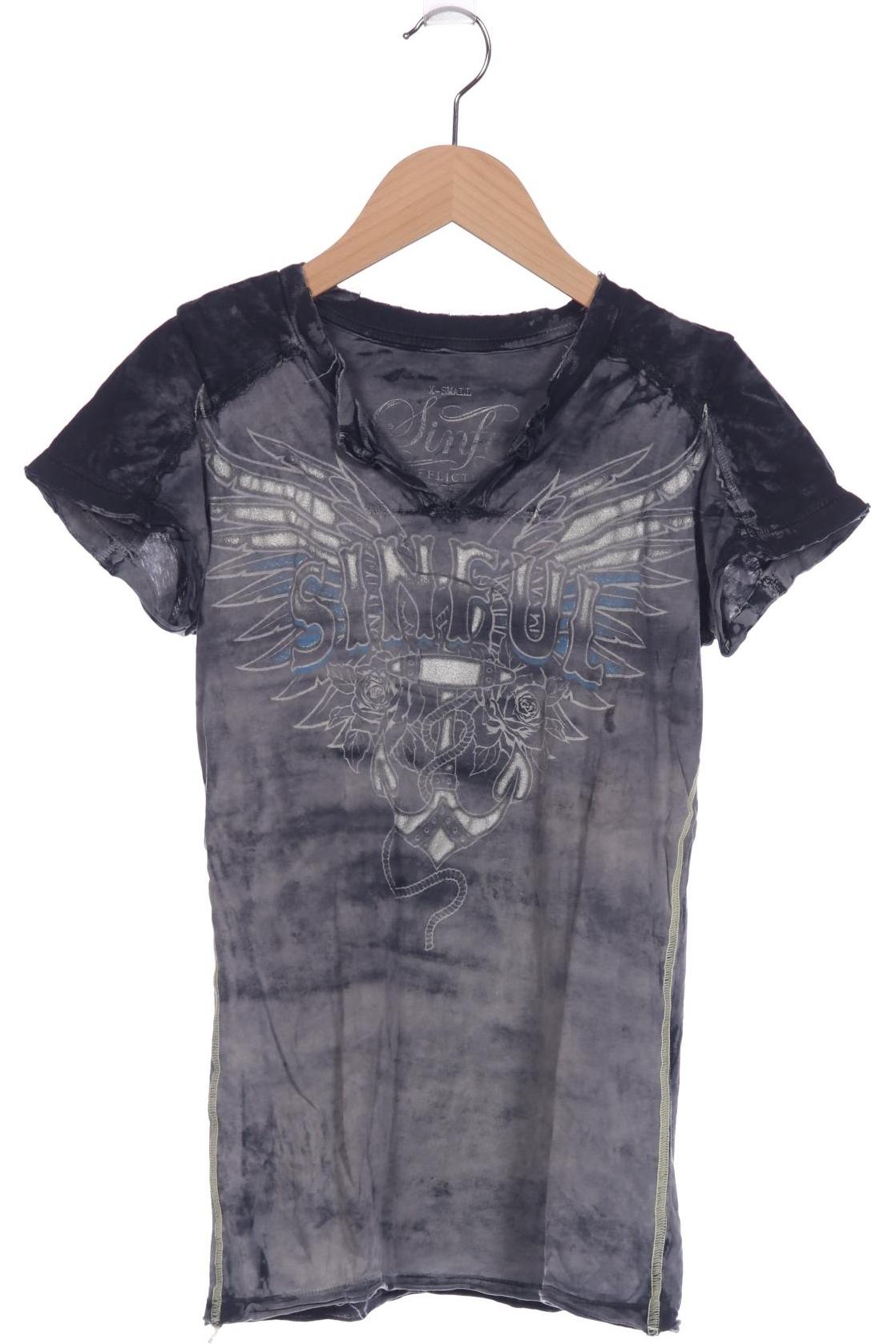 

Affliction Damen T-Shirt, grau, Gr. 34