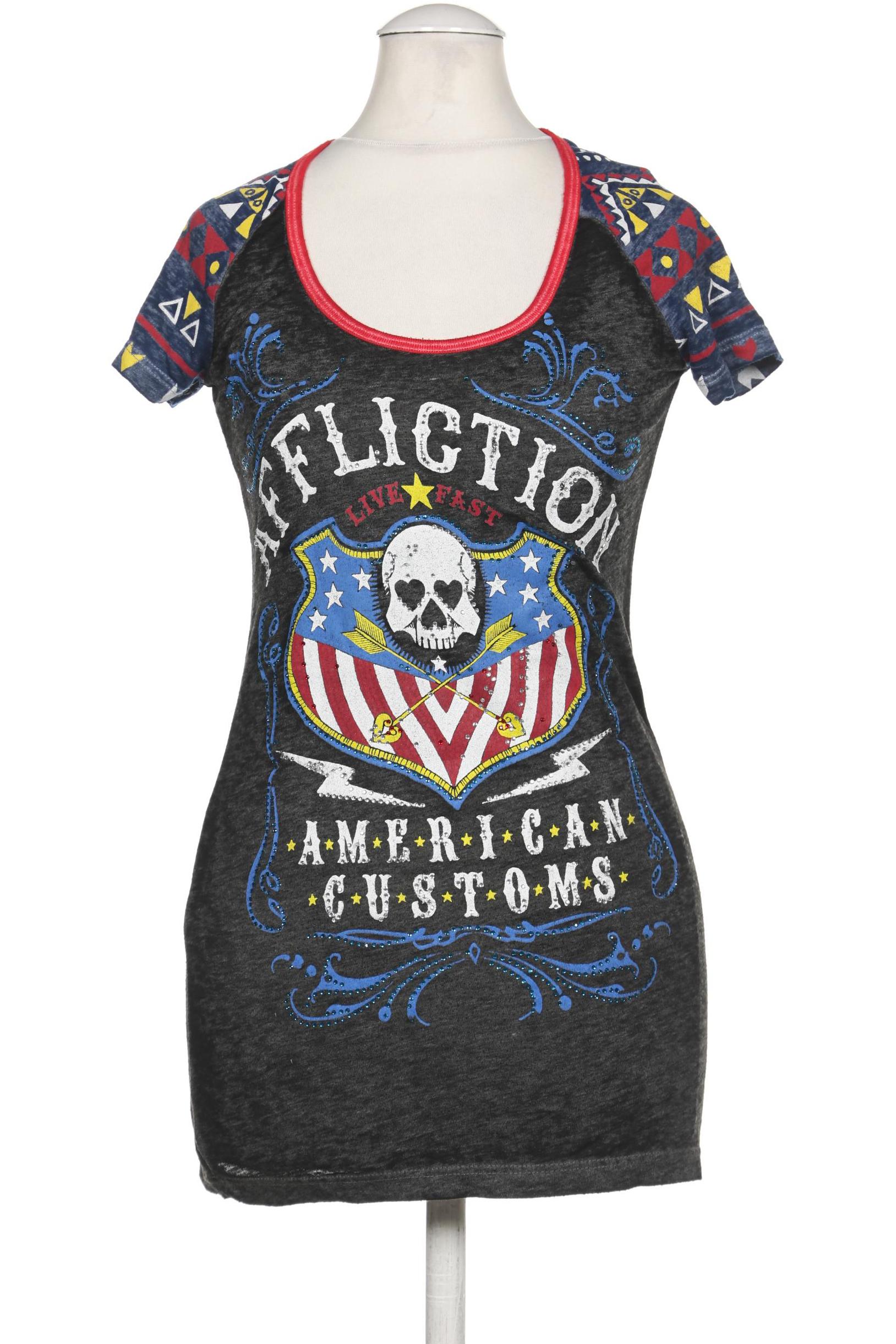 

Affliction Damen T-Shirt, grau