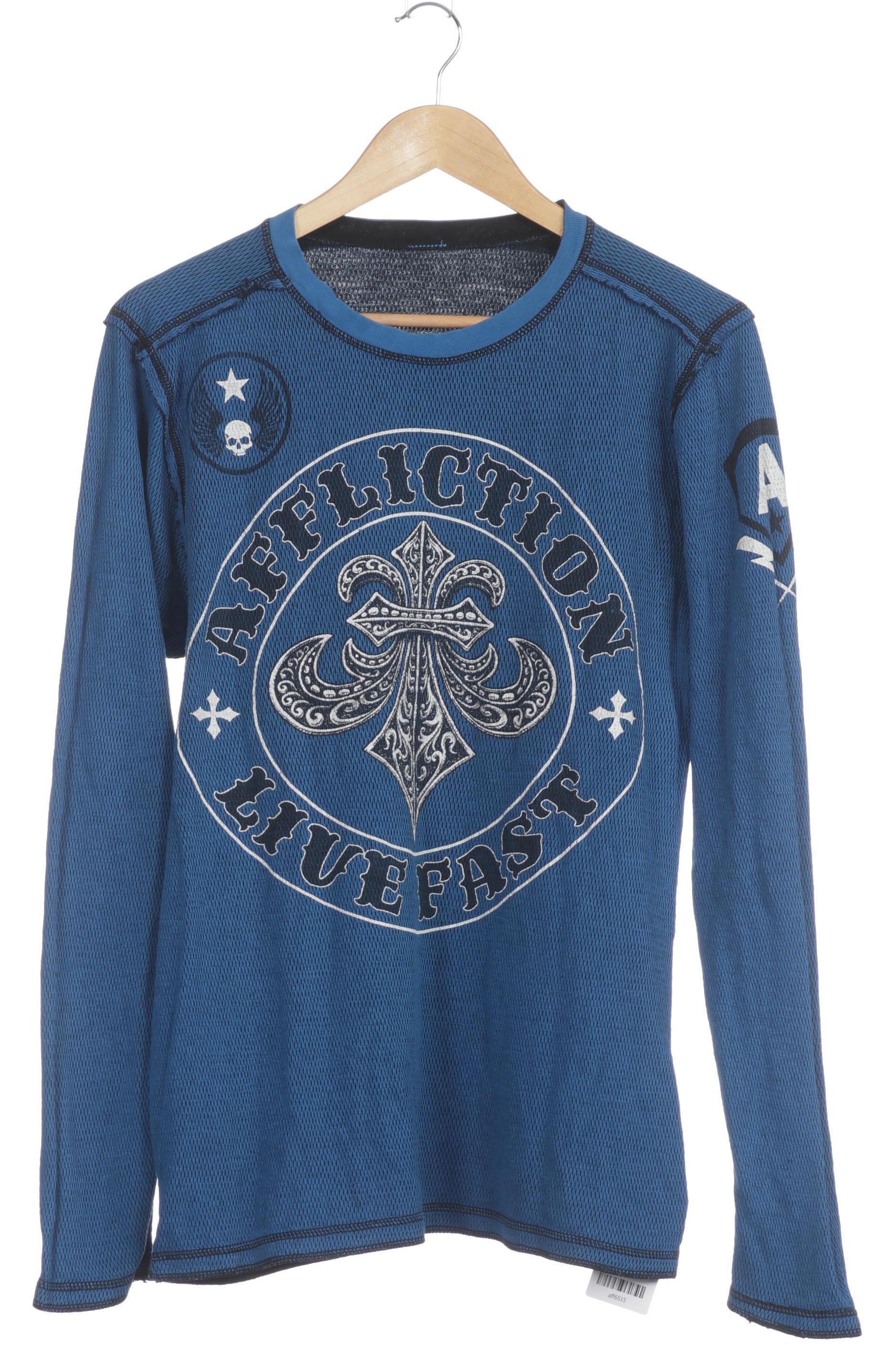 

Affliction Herren Langarmshirt, blau, Gr. 54