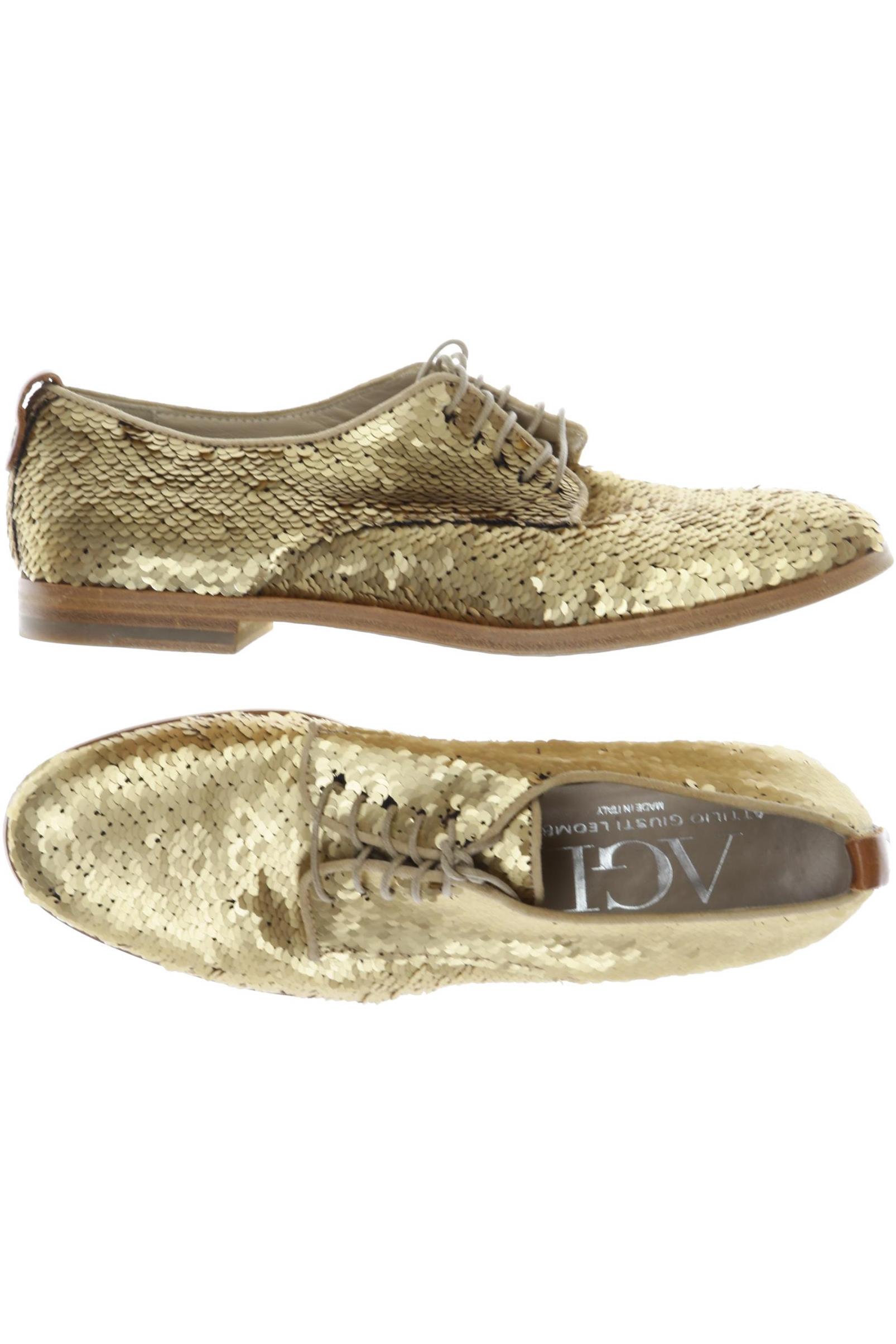 

AGL Attilio Giusti Leombruni Damen Halbschuh, gold, Gr. 37.5