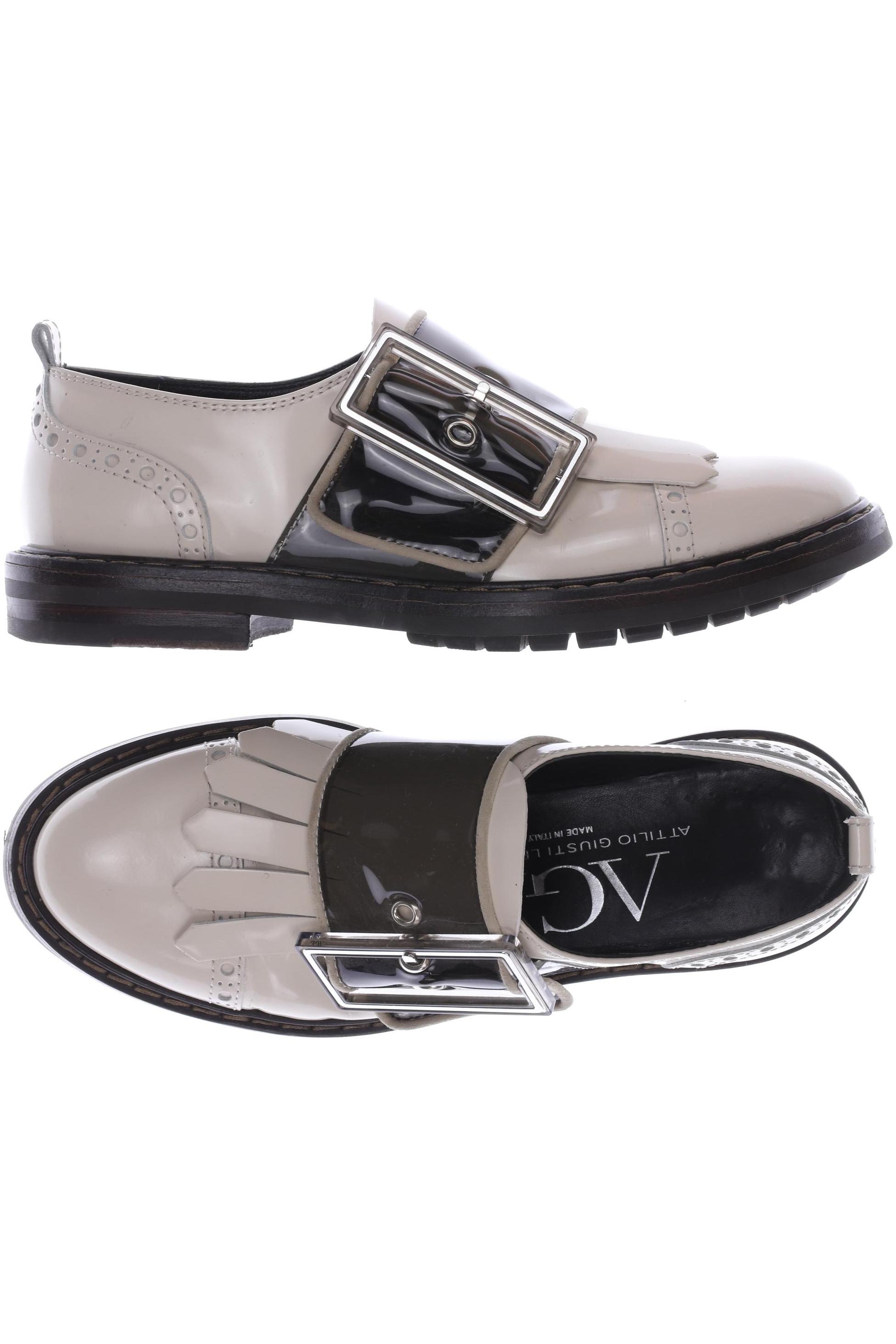 

AGL Attilio Giusti Leombruni Damen Halbschuh, cremeweiß