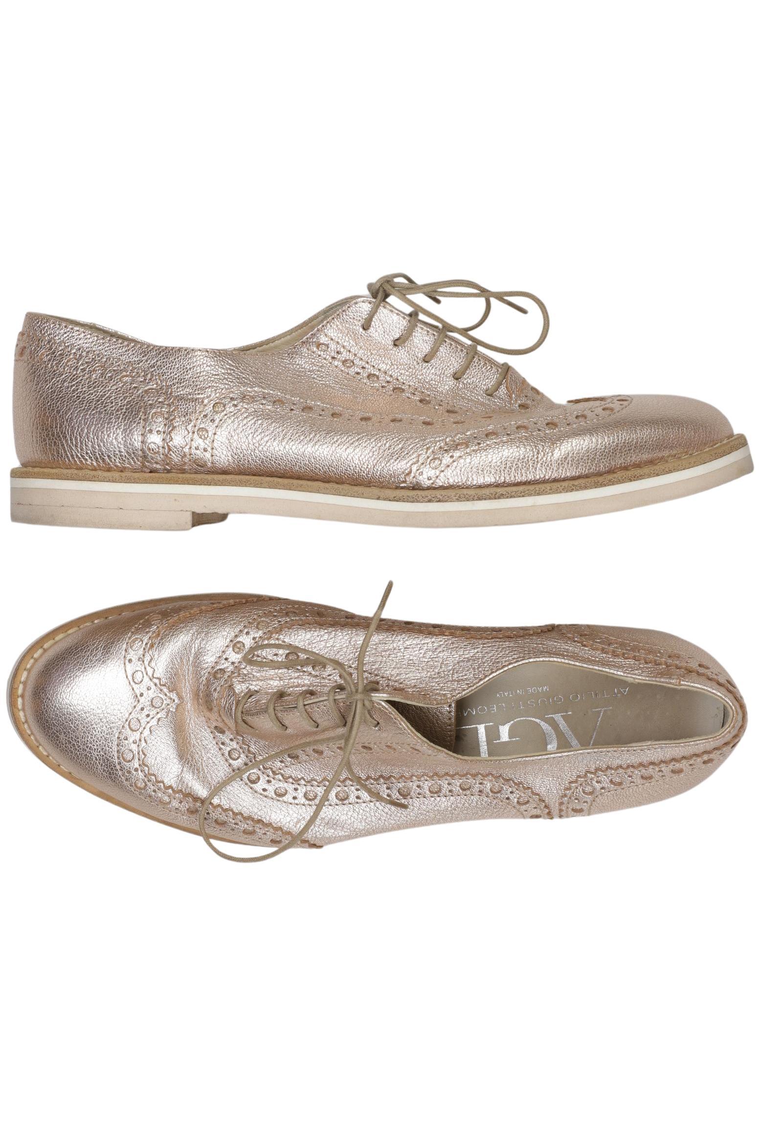 

AGL Attilio Giusti Leombruni Damen Halbschuh, gold, Gr. 39.5