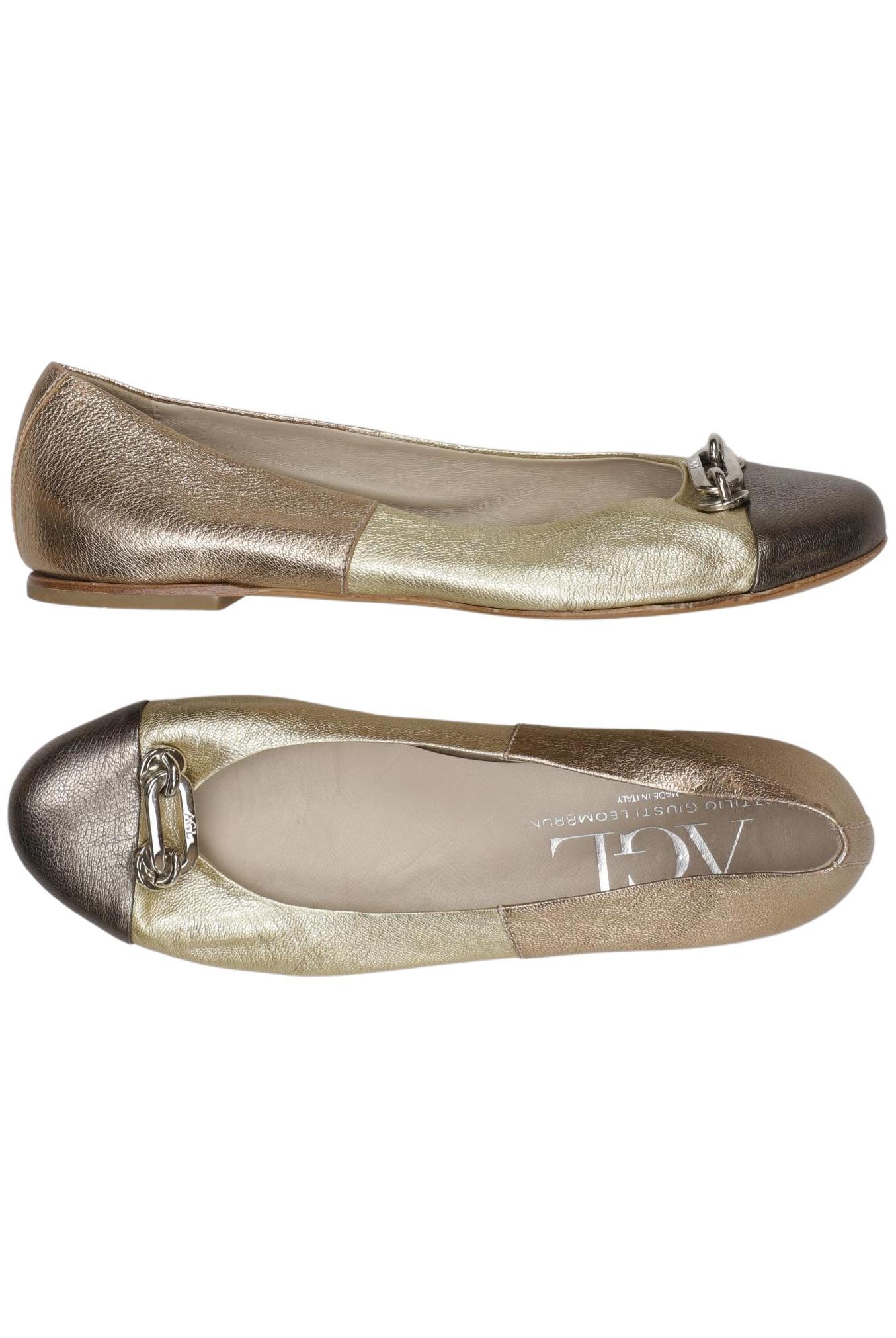 

AGL Attilio Giusti Leombruni Damen Ballerinas, gold, Gr. 40.5