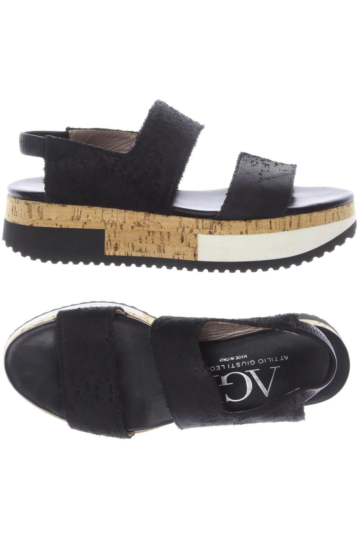 

AGL Attilio Giusti Leombruni Damen Sandale, schwarz, Gr. 38